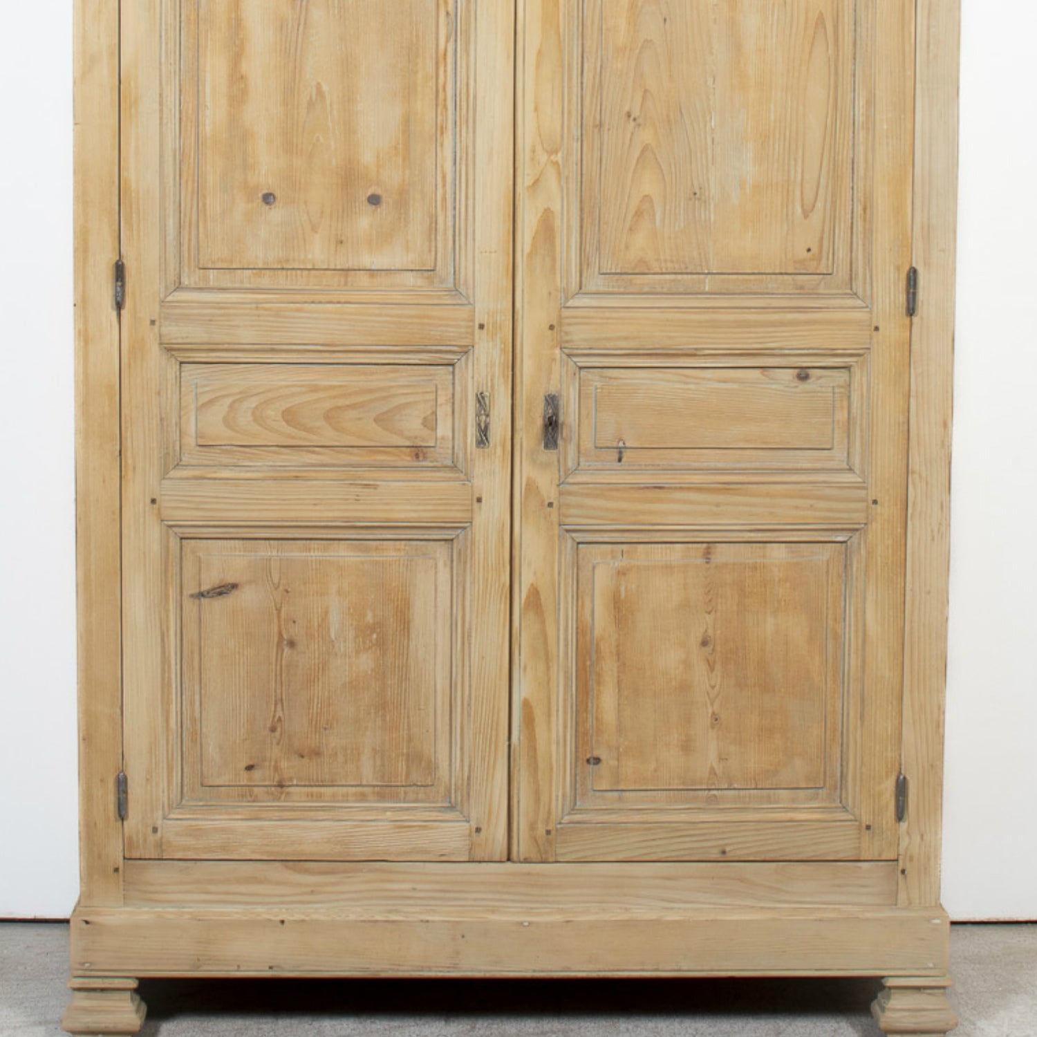Mid-19th Century Antique French Louis Philippe Period Bleached Pine Armoire