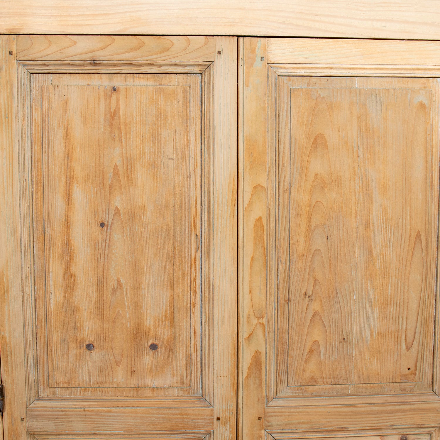 Mid-19th Century Antique French Louis Philippe Period Bleached Pine Armoire