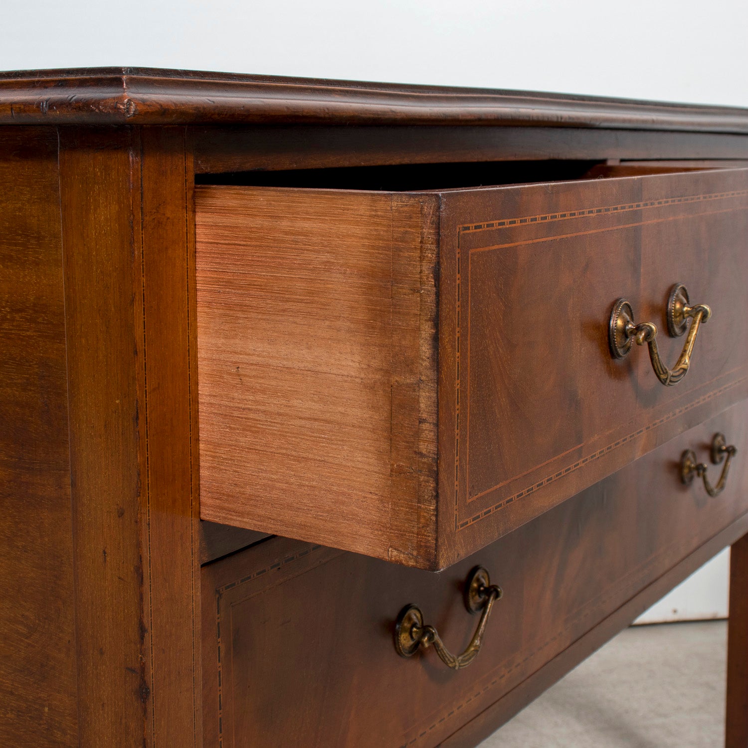 Late 19th Century French Louis XVI Style Walnut Commode Sauteuse with Fruitwood Marquetry
