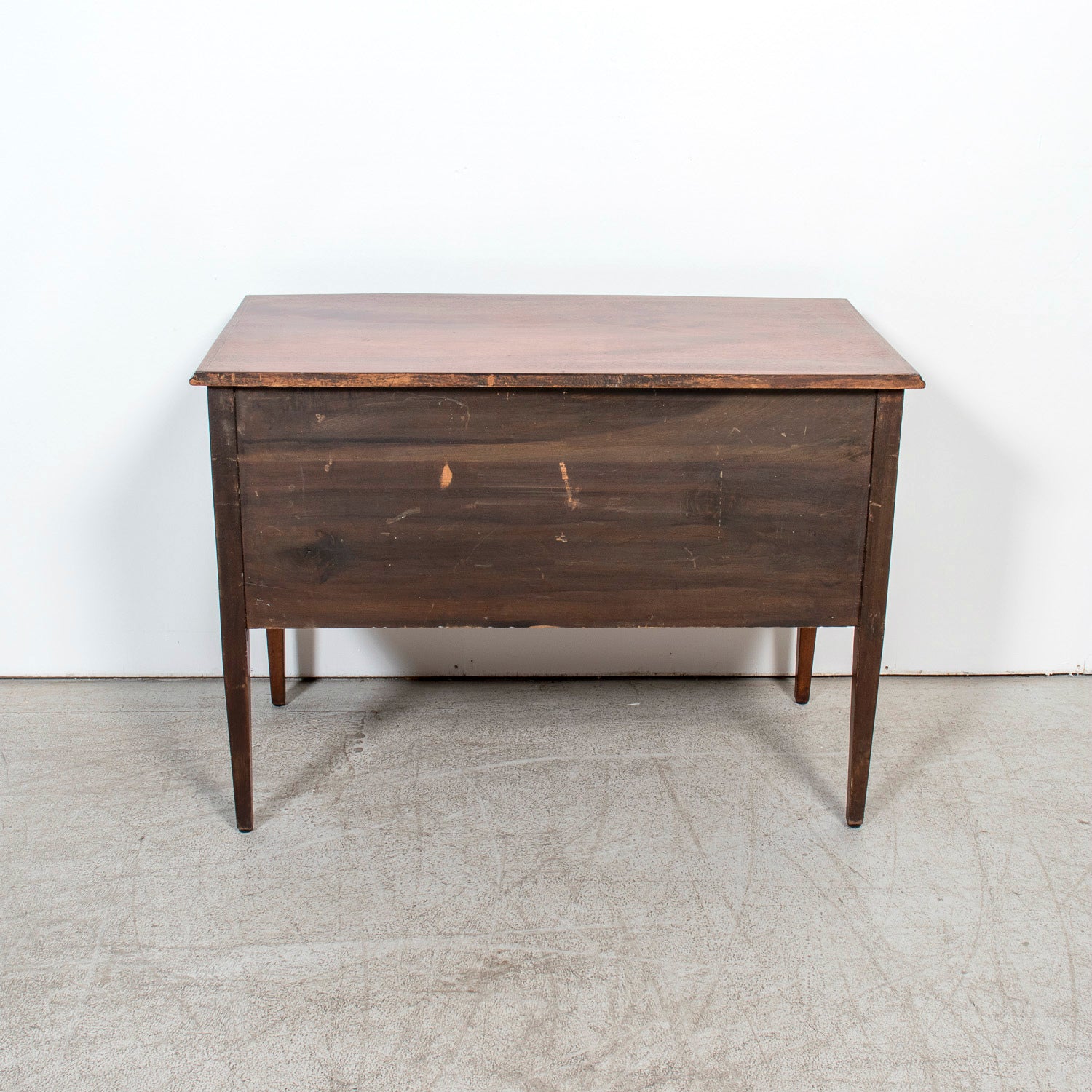 Late 19th Century French Louis XVI Style Walnut Commode Sauteuse with Fruitwood Marquetry