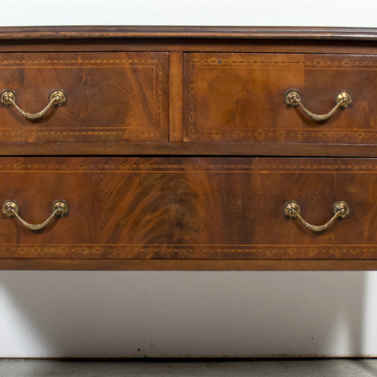 Late 19th Century French Louis XVI Style Walnut Commode Sauteuse with Fruitwood Marquetry