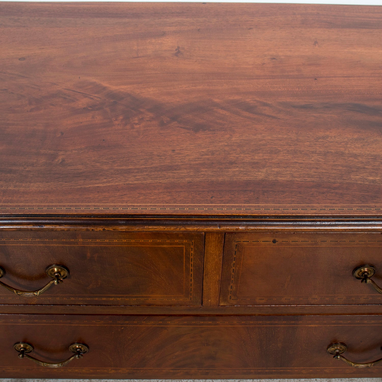Late 19th Century French Louis XVI Style Walnut Commode Sauteuse with Fruitwood Marquetry