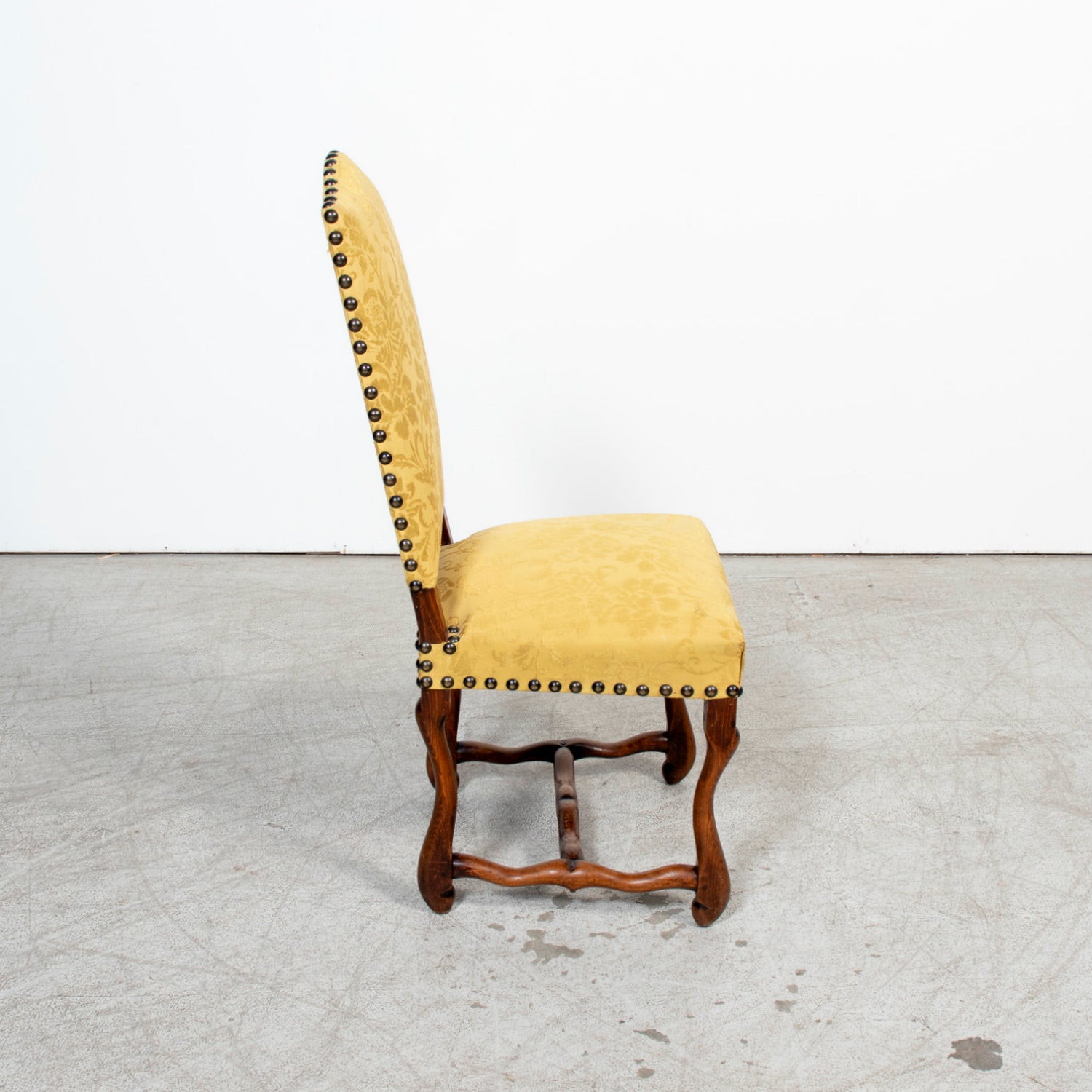 Set of 12 19th Century French Louis XIII Style Os de Mouton Dining Chairs