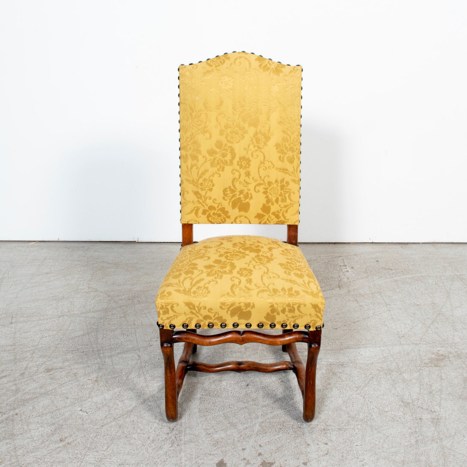 Set of 12 19th Century French Louis XIII Style Os de Mouton Dining Chairs