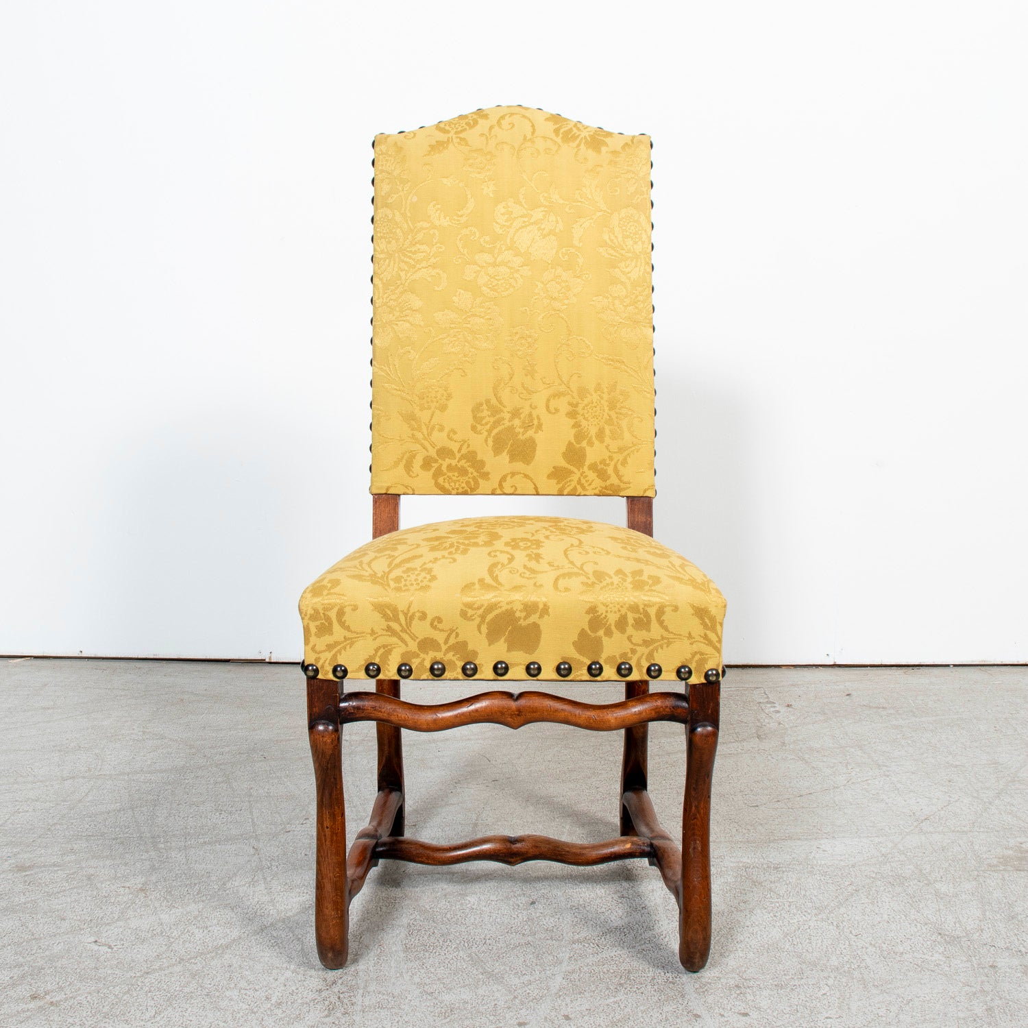 Set of 12 19th Century French Louis XIII Style Os de Mouton Dining Chairs