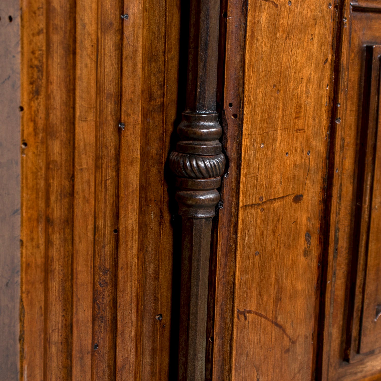 Rare 18th Century French Period Louis XVI Carved Walnut Armoire from Limoges