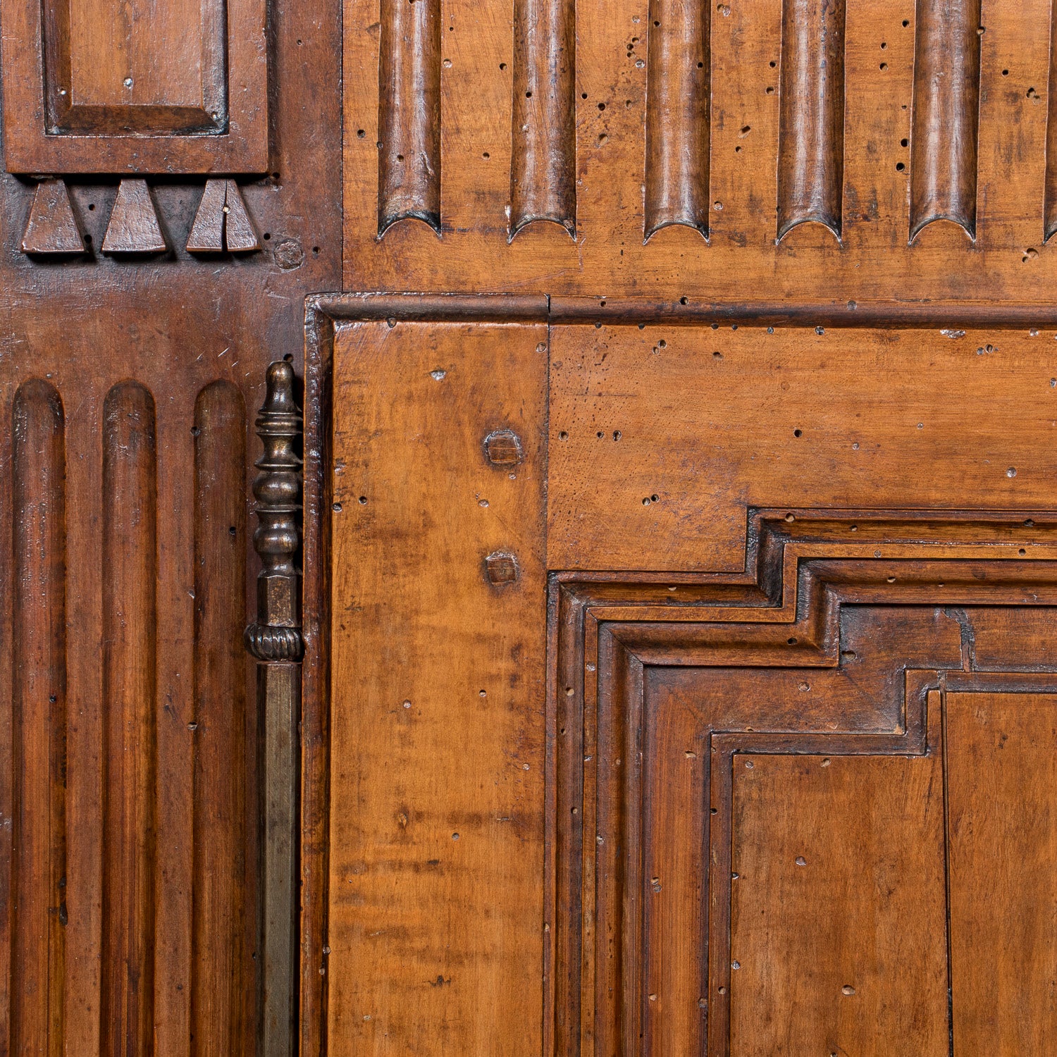 Rare 18th Century French Period Louis XVI Carved Walnut Armoire from Limoges