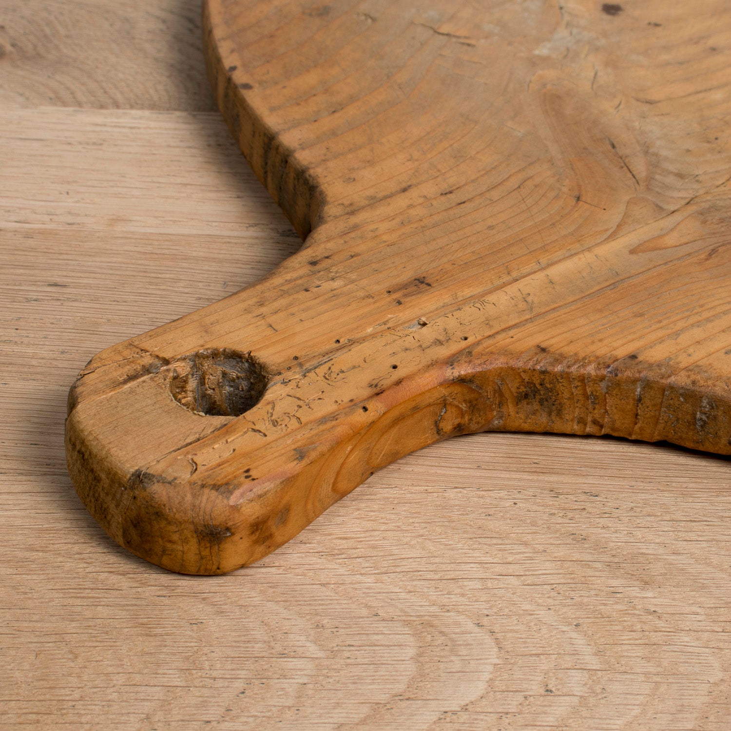 Large Round 19th Century French Antique Breadboard