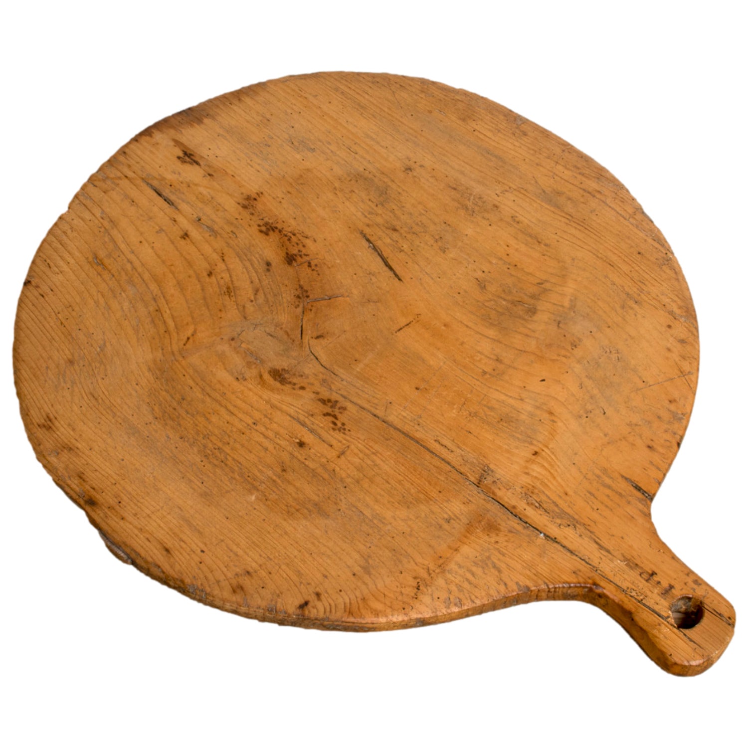 Large Round 19th Century French Antique Breadboard