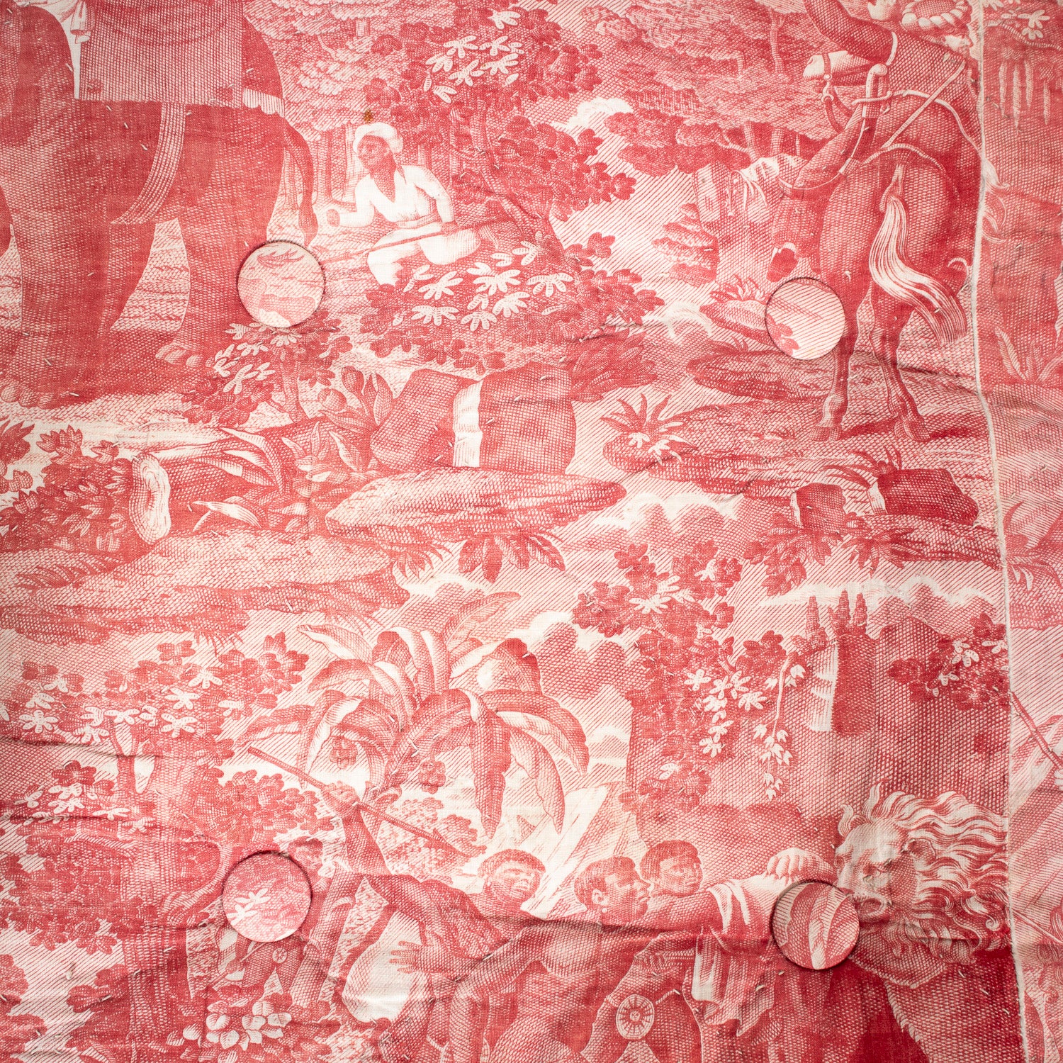 Late 18th Century French Directoire Period Carved Rush Seat Radassier Bench with Cushions