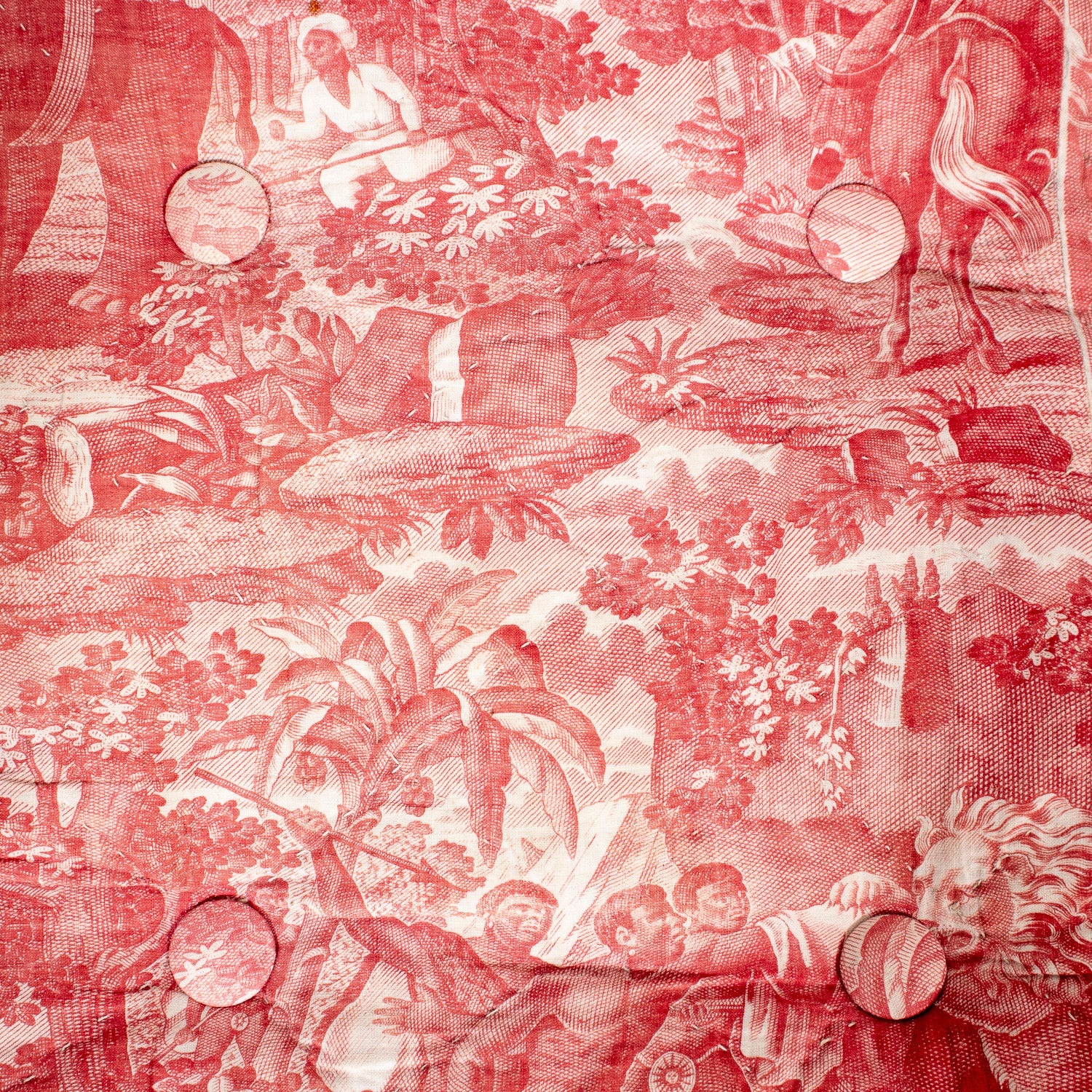 Late 18th Century French Directoire Period Carved Rush Seat Radassier Bench with Cushions