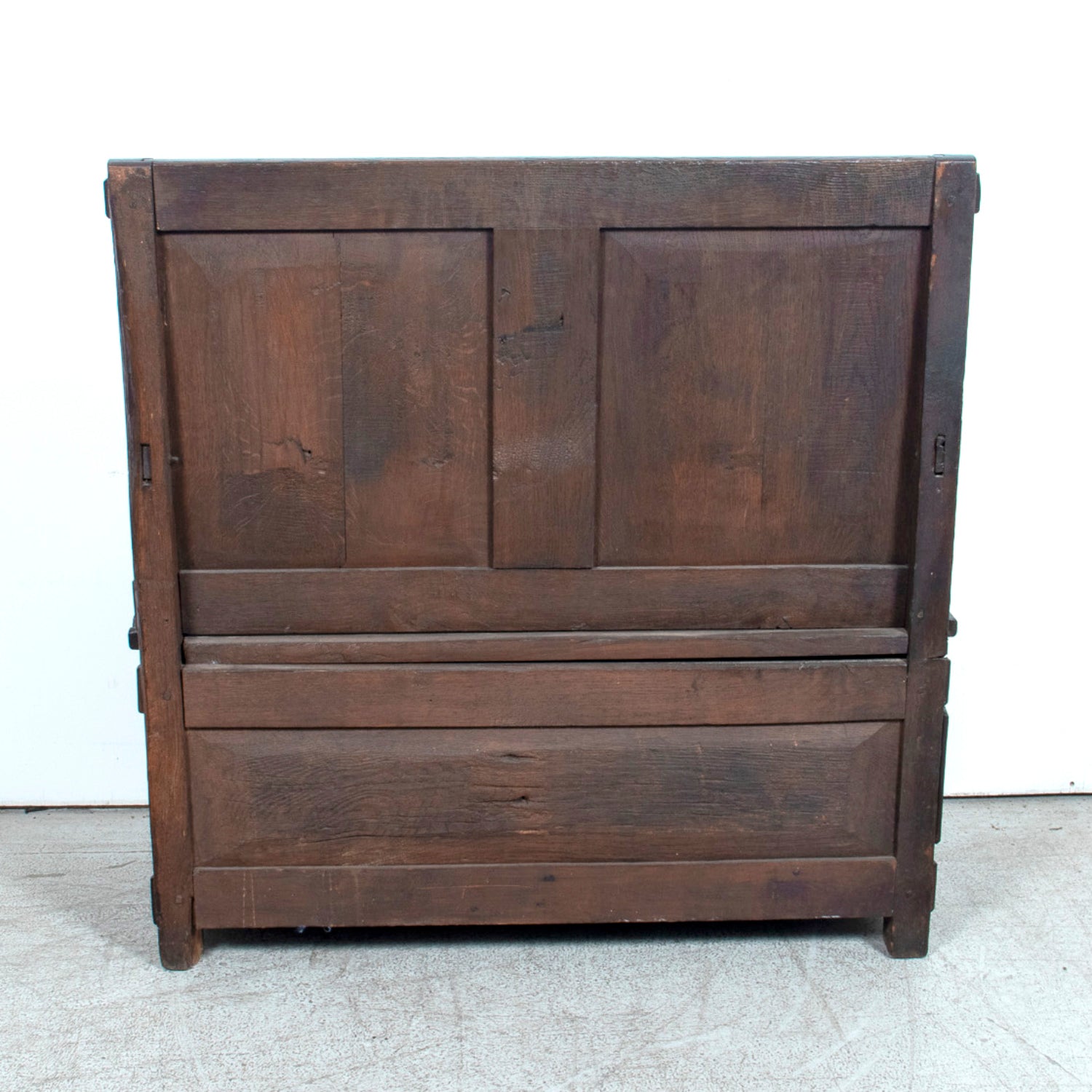 18th Century French Country Coin de Feu or Fireside Bench with Drawer