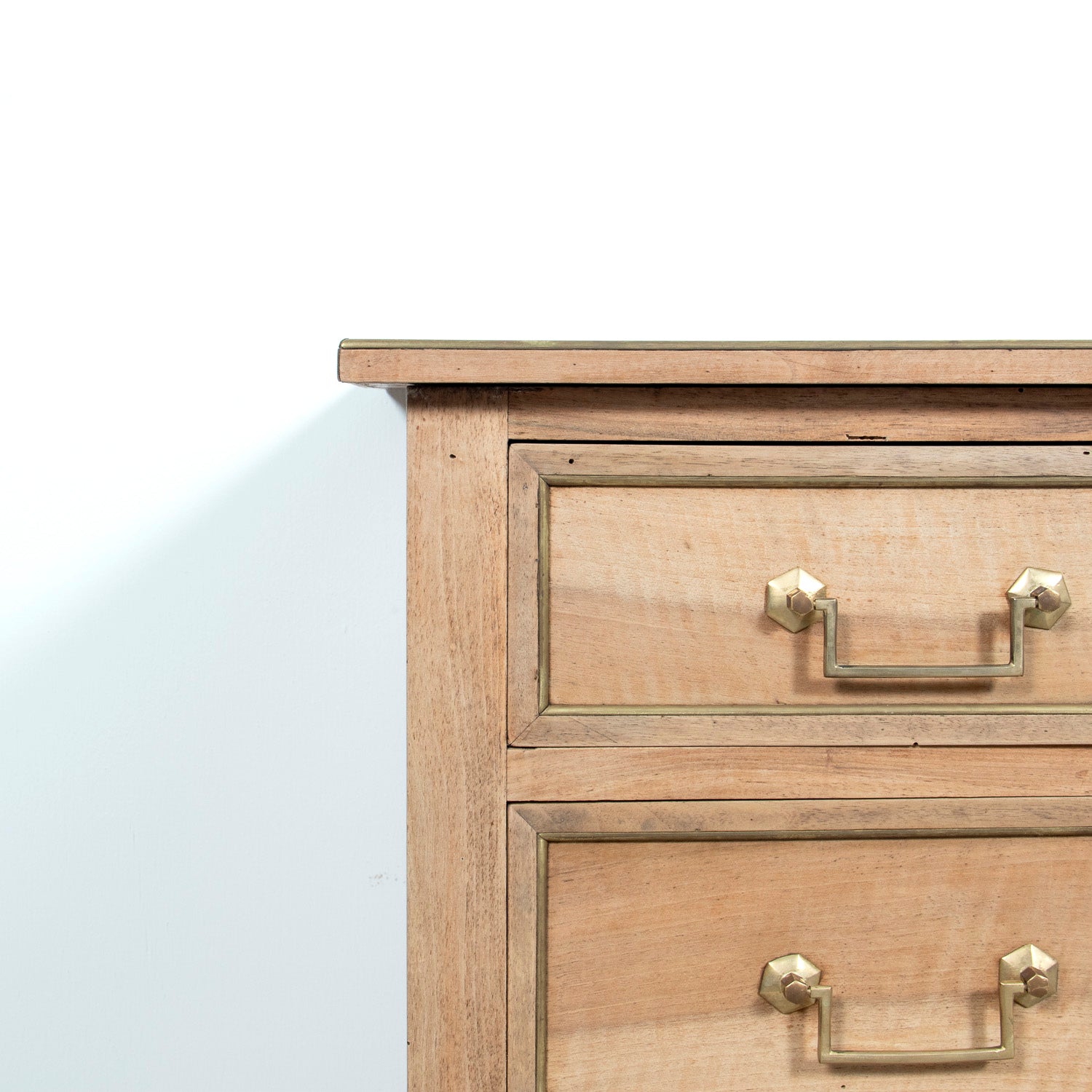 19th Century French Louis XVI Style Bleached Three-Drawer Commode