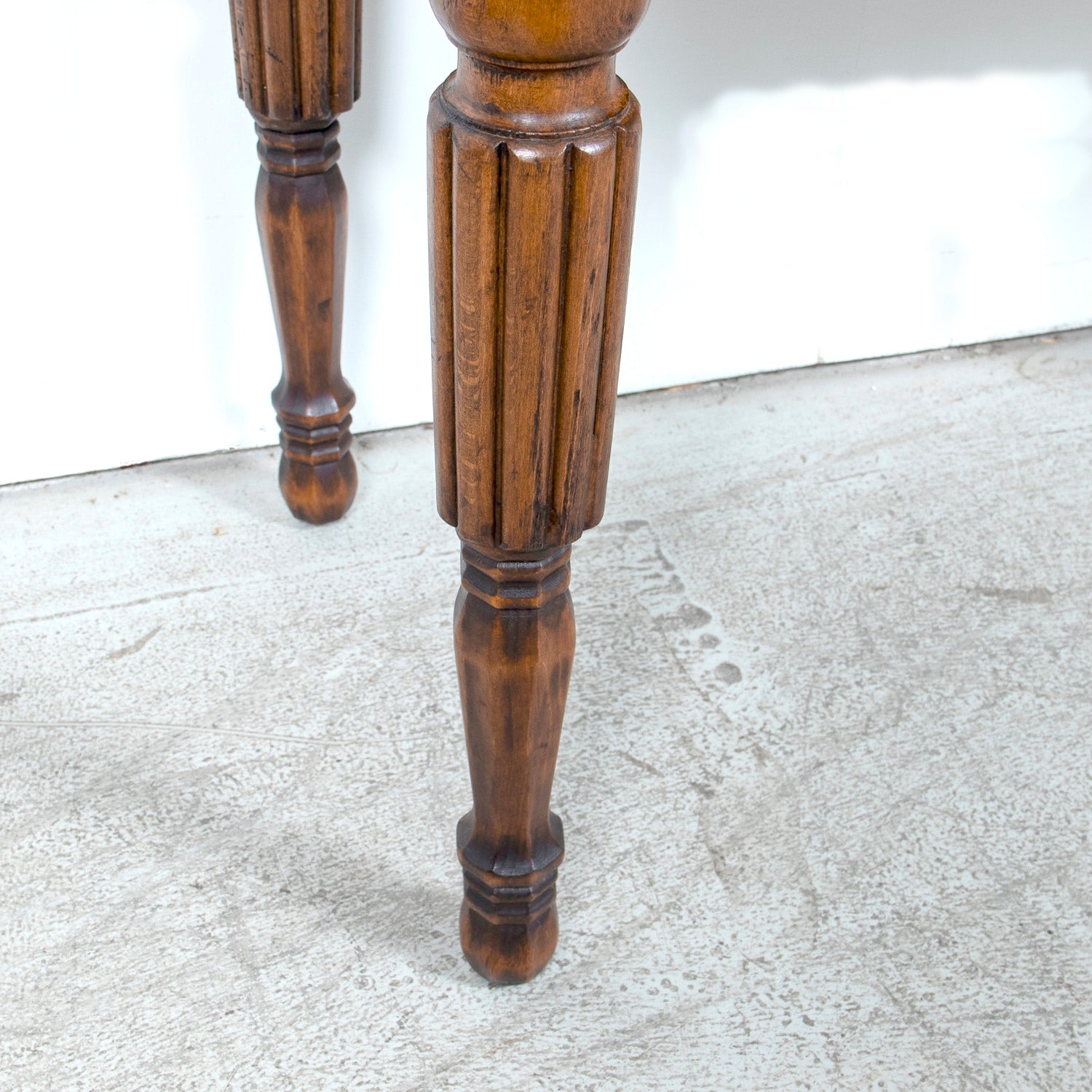 Rare 19th Century French Walnut Billot de Bucher or Butcher Block with Inlaid Trictrac Game Top
