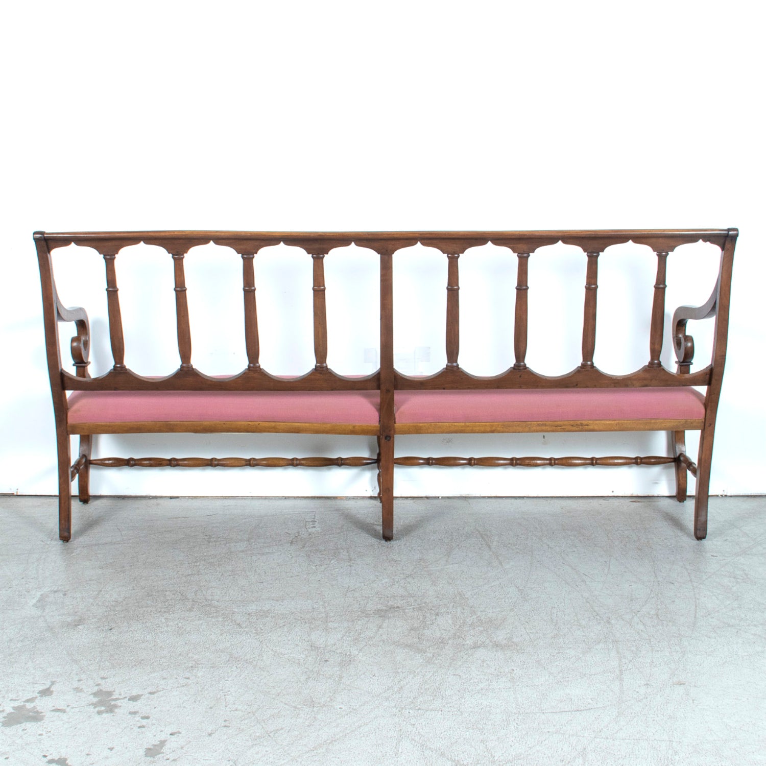 19th Century French Directoire Style Walnut Hallway Bench