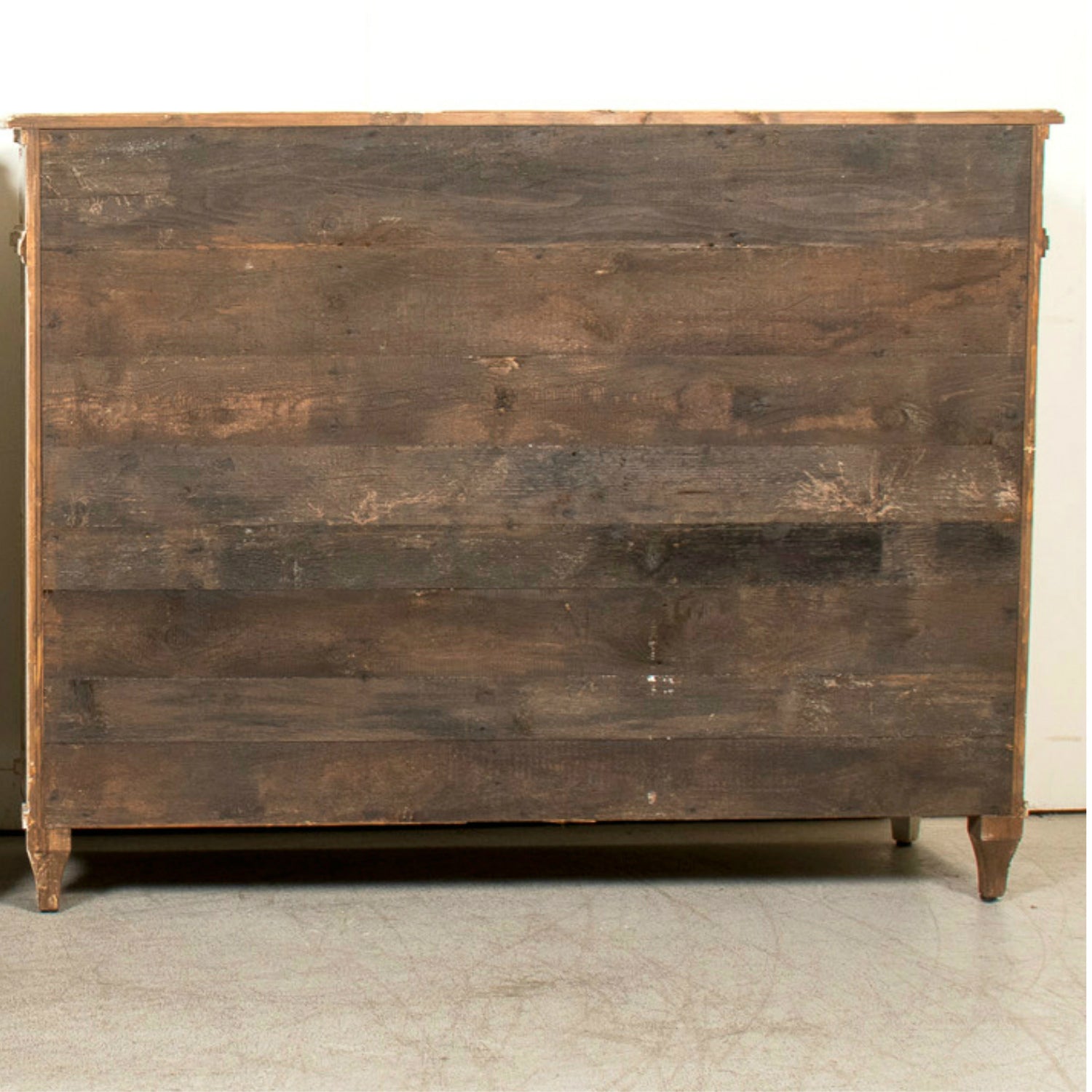 Handcrafted Gustavian Style Painted Buffet with Reeded Front