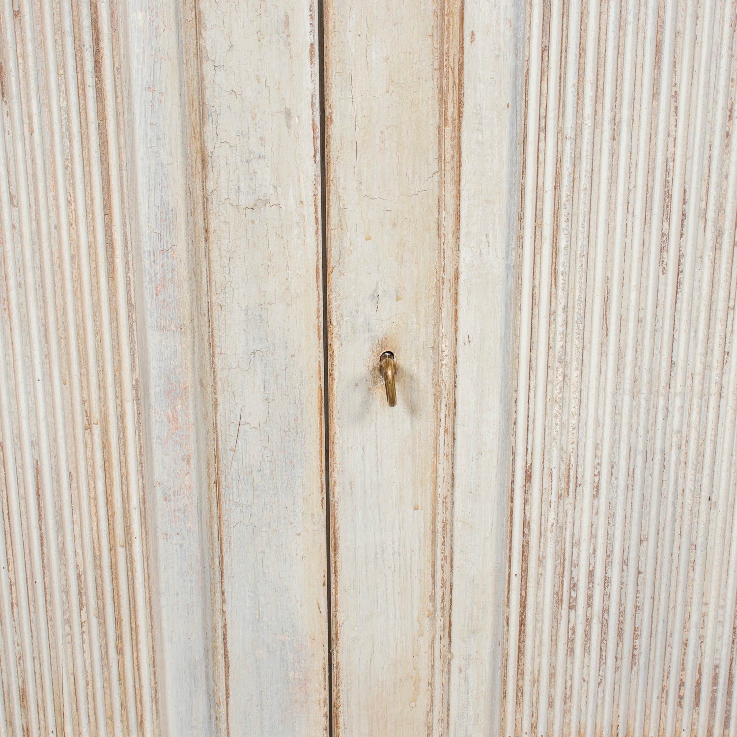 Pair of Handcrafted Gustavian Style Painted Buffets with Reeded Fronts