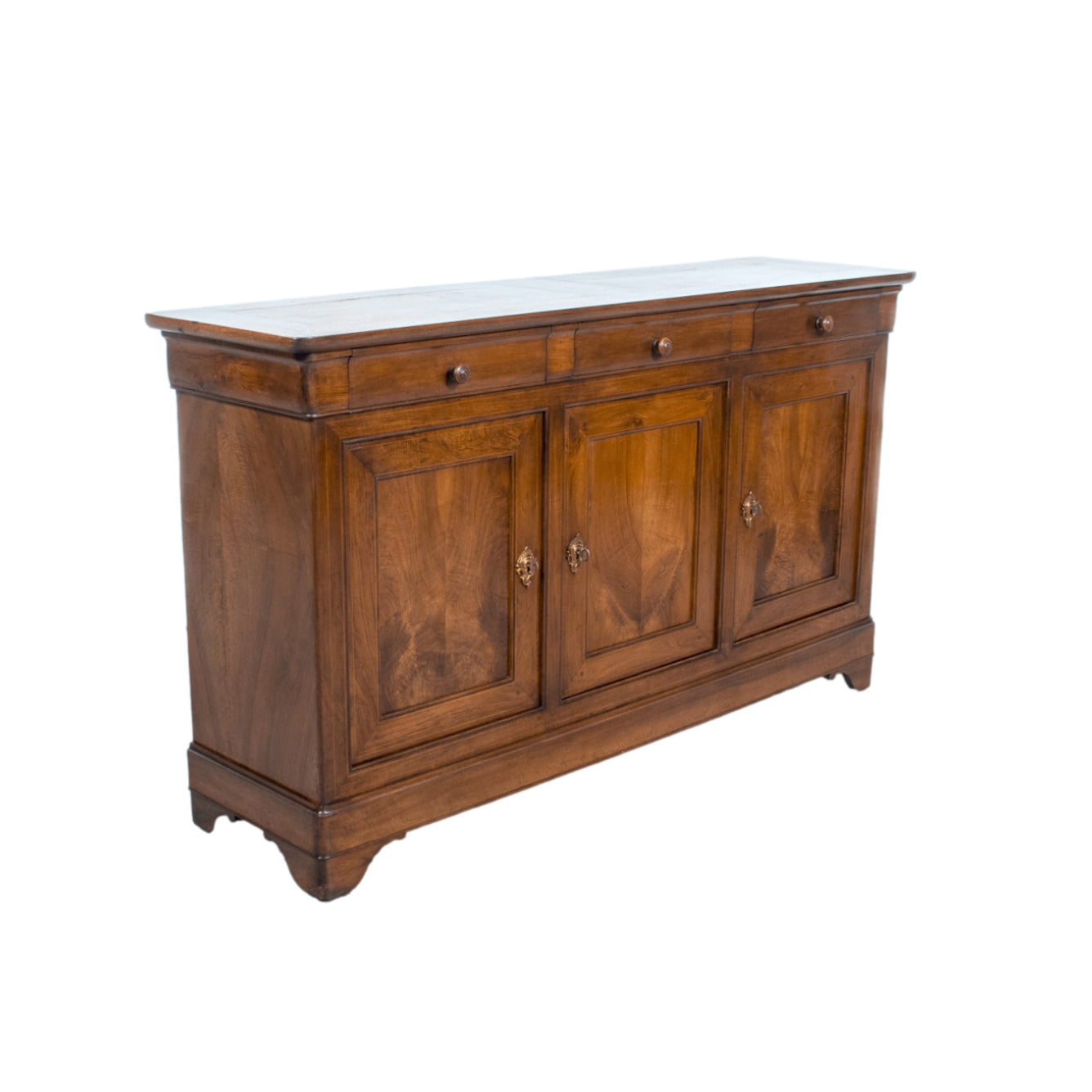 19th Century French Louis Philippe Period Walnut Enfilade Buffet from the South of France