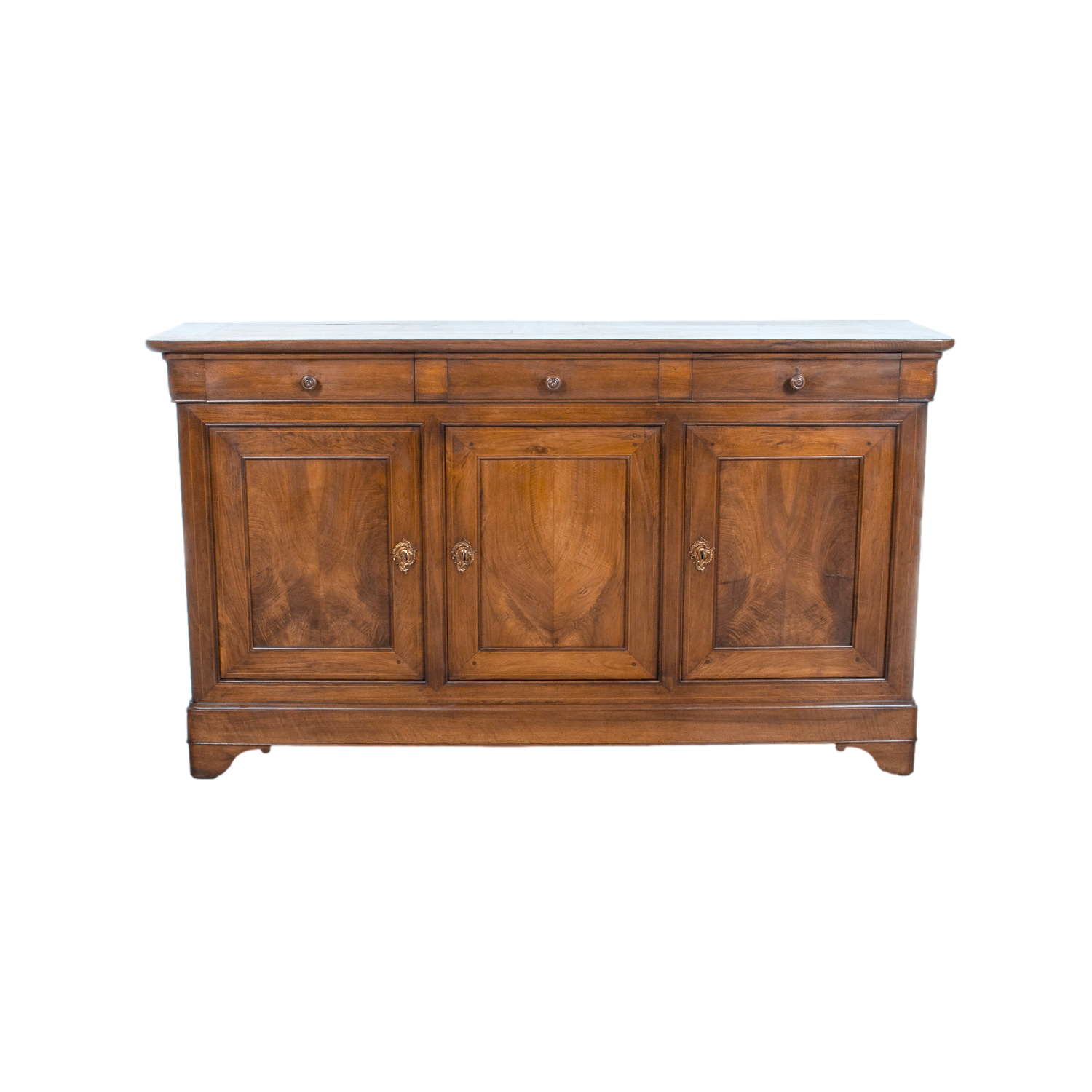 19th Century French Louis Philippe Period Walnut Enfilade Buffet from the South of France