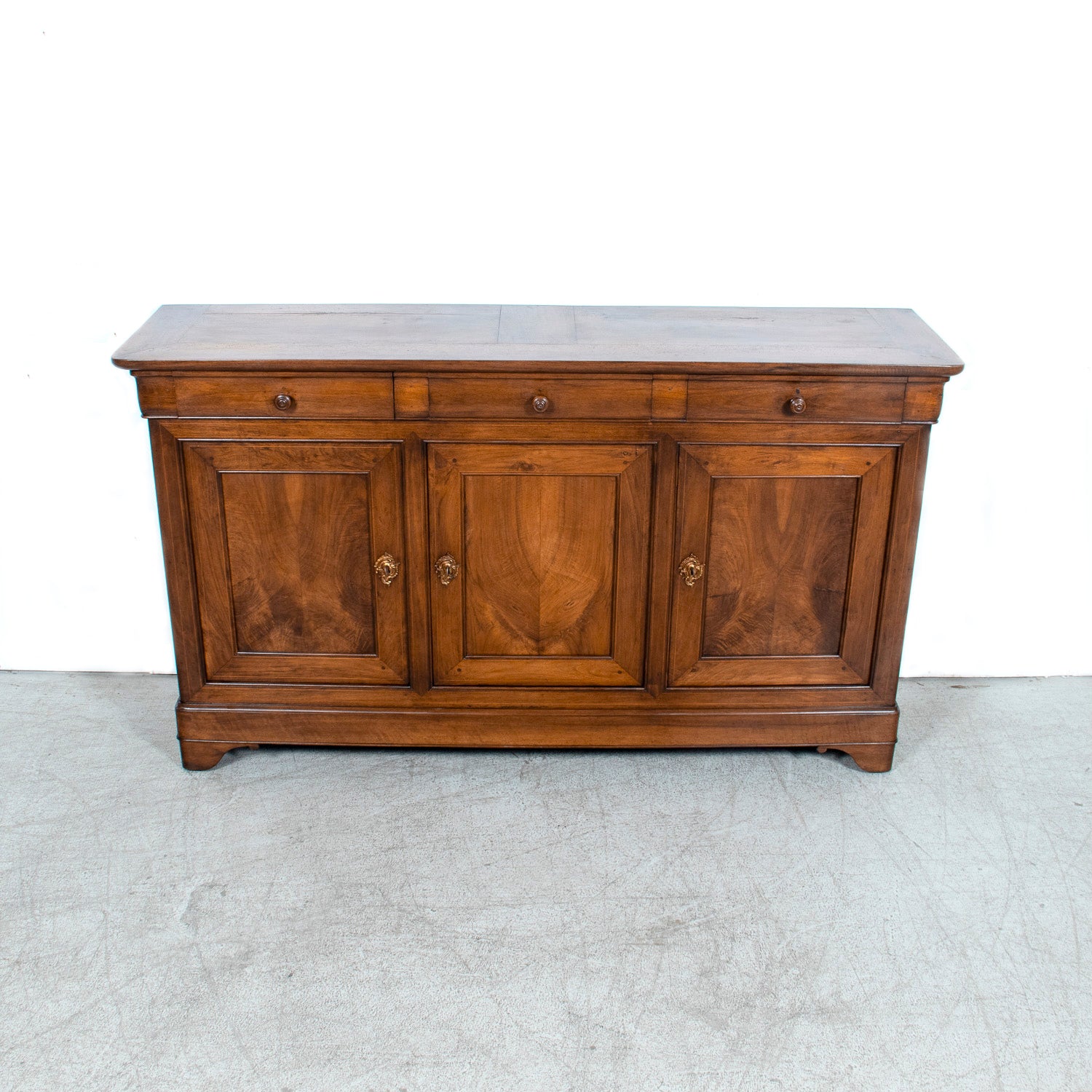 19th Century French Louis Philippe Period Walnut Enfilade Buffet from the South of France