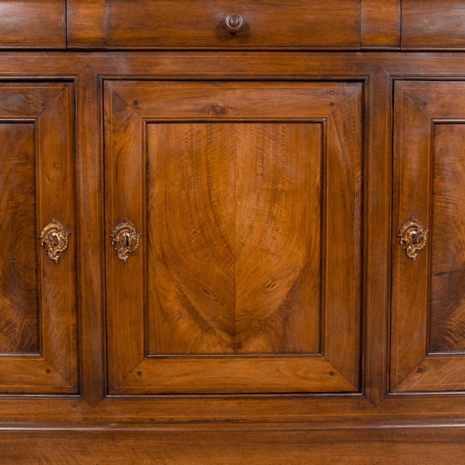 19th Century French Louis Philippe Period Walnut Enfilade Buffet from the South of France