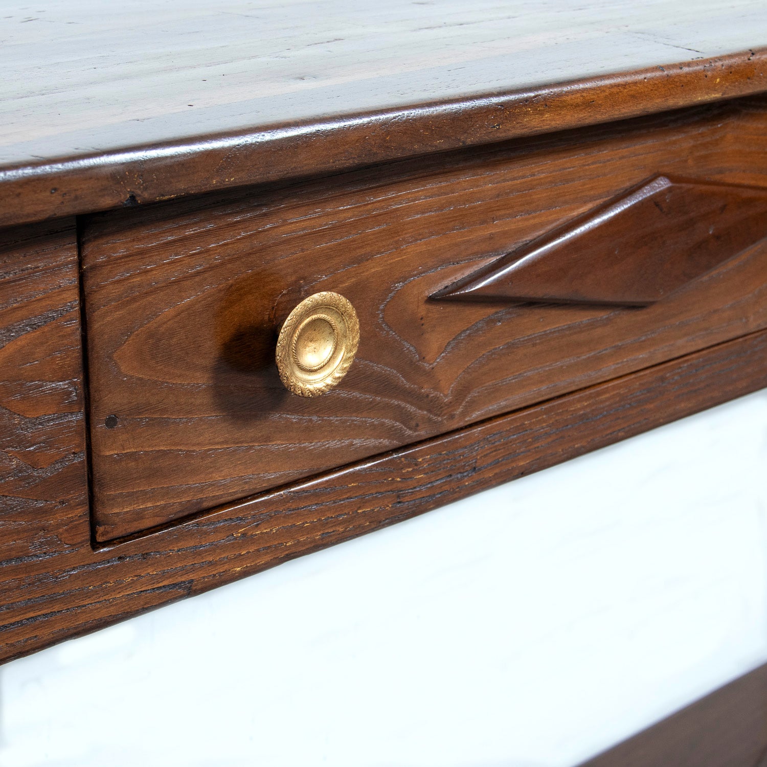 Early 19th Century French Directoire Oak Console Table or Sofa Table