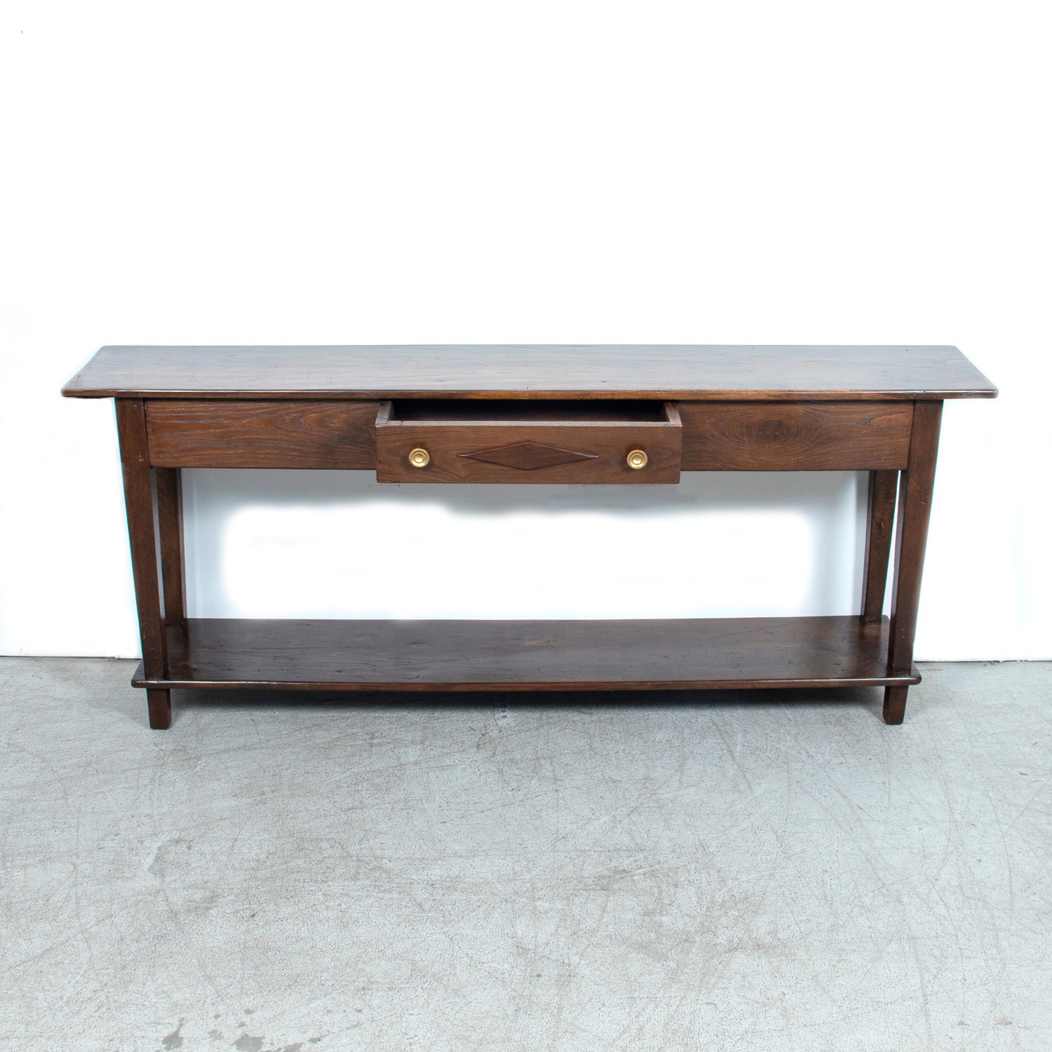 Early 19th Century French Directoire Oak Console Table or Sofa Table