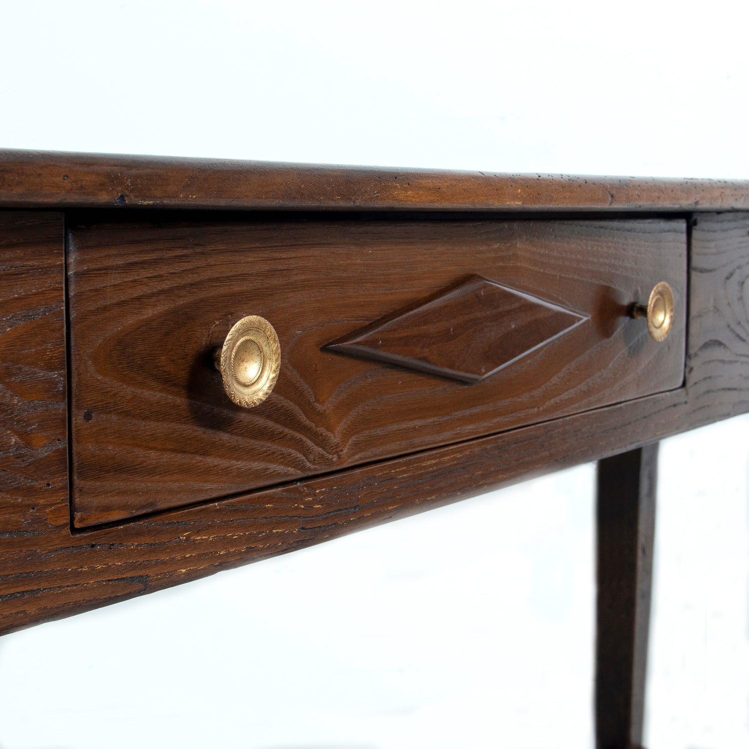 Early 19th Century French Directoire Oak Console Table or Sofa Table