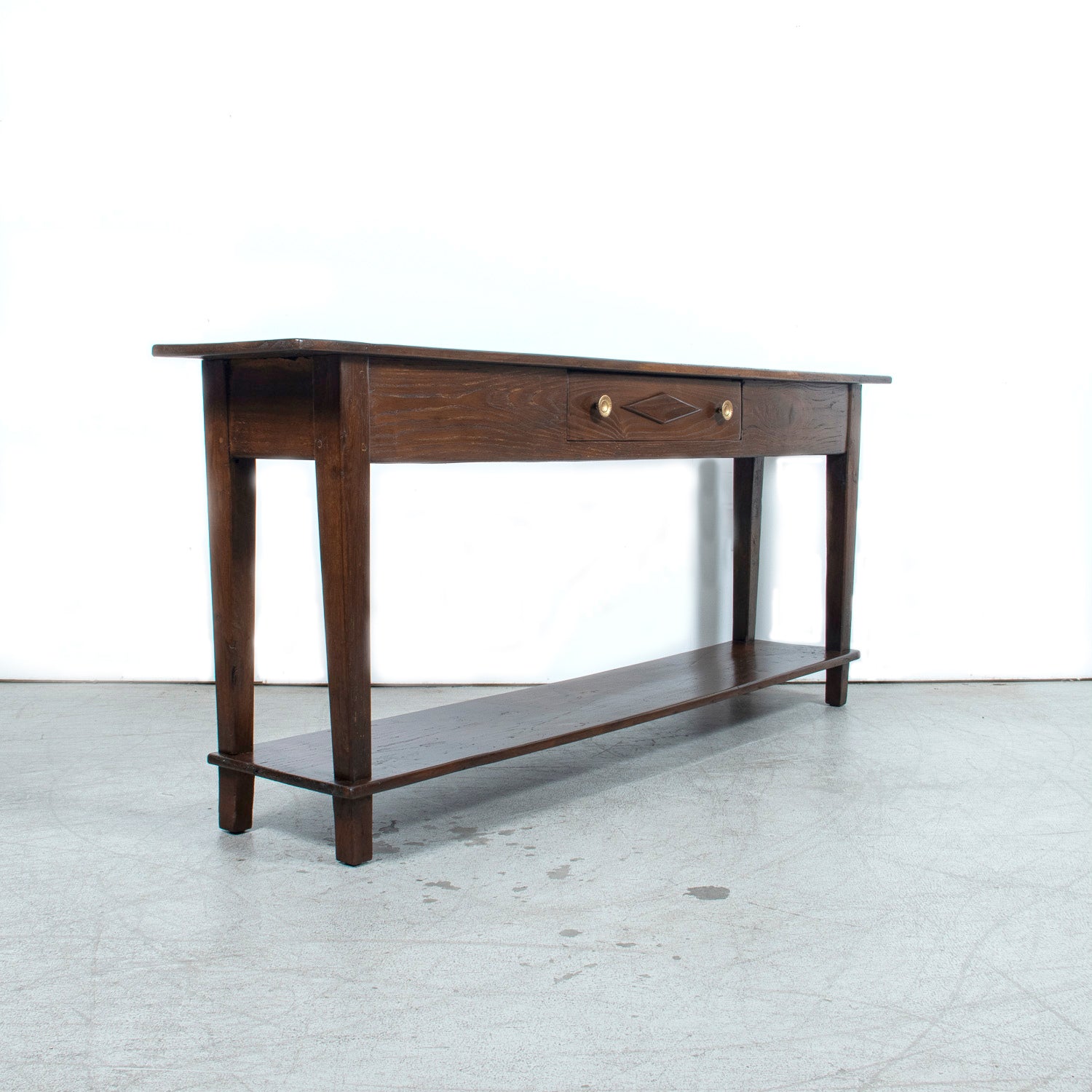 Early 19th Century French Directoire Oak Console Table or Sofa Table