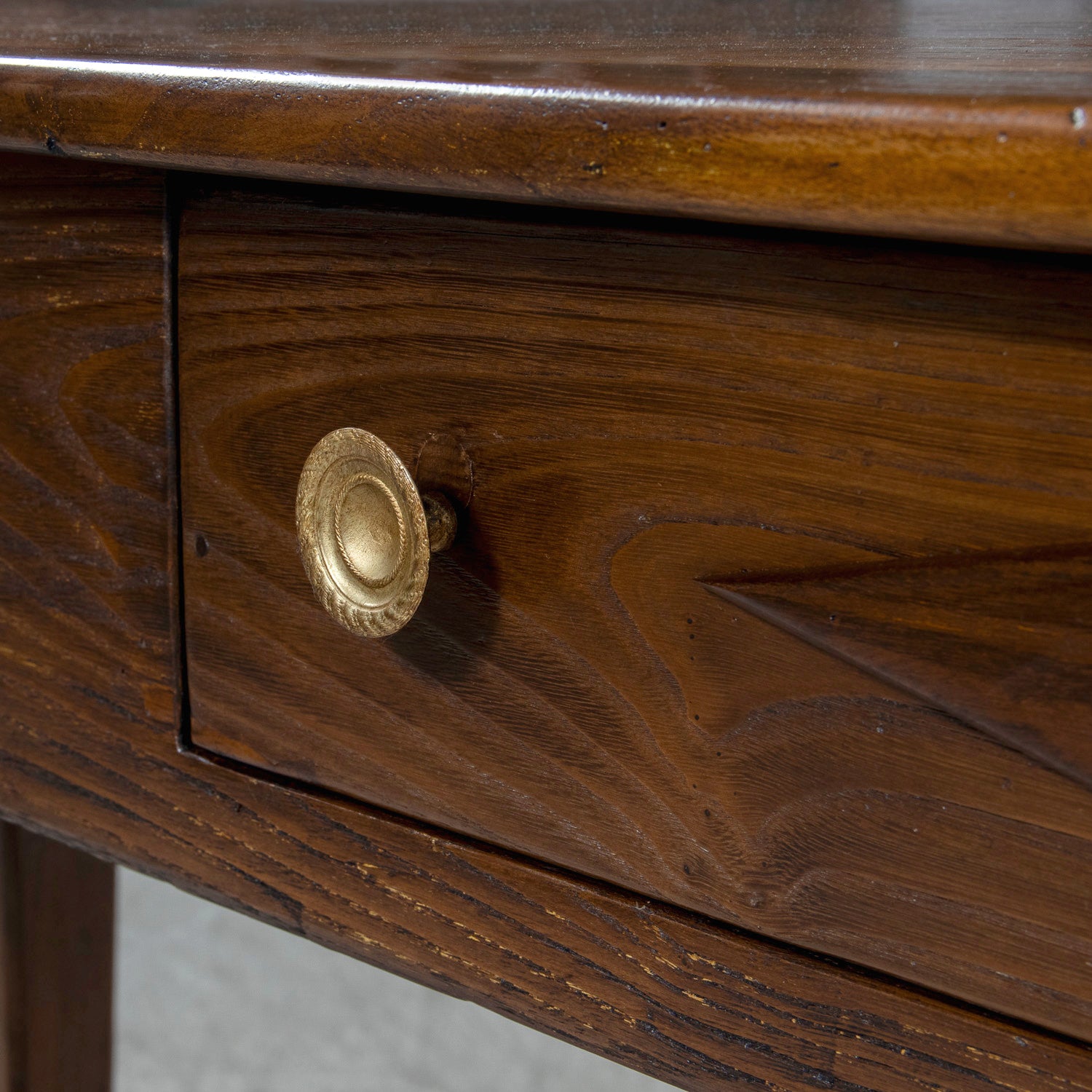 Early 19th Century French Directoire Oak Console Table or Sofa Table