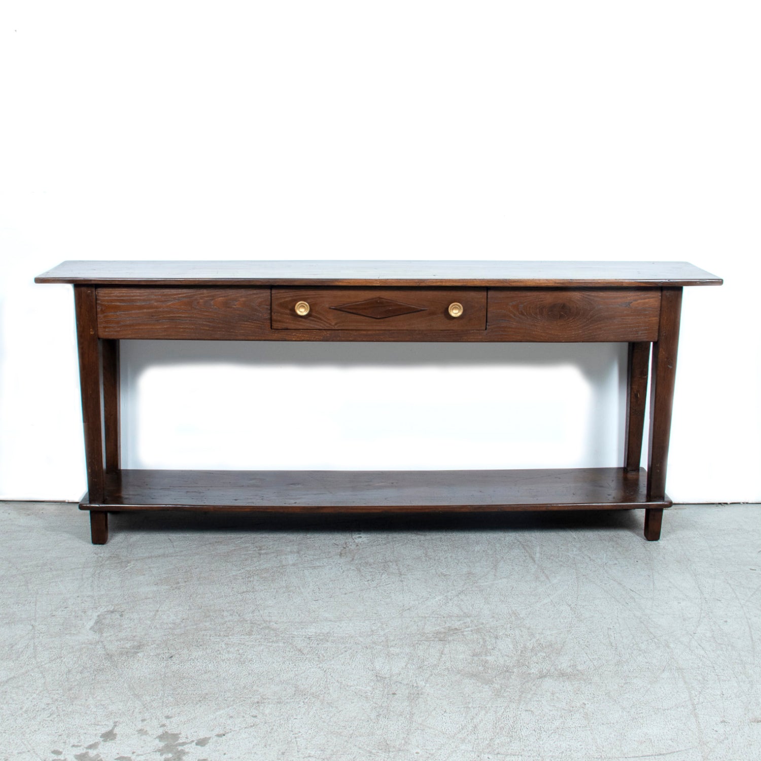 Early 19th Century French Directoire Oak Console Table or Sofa Table