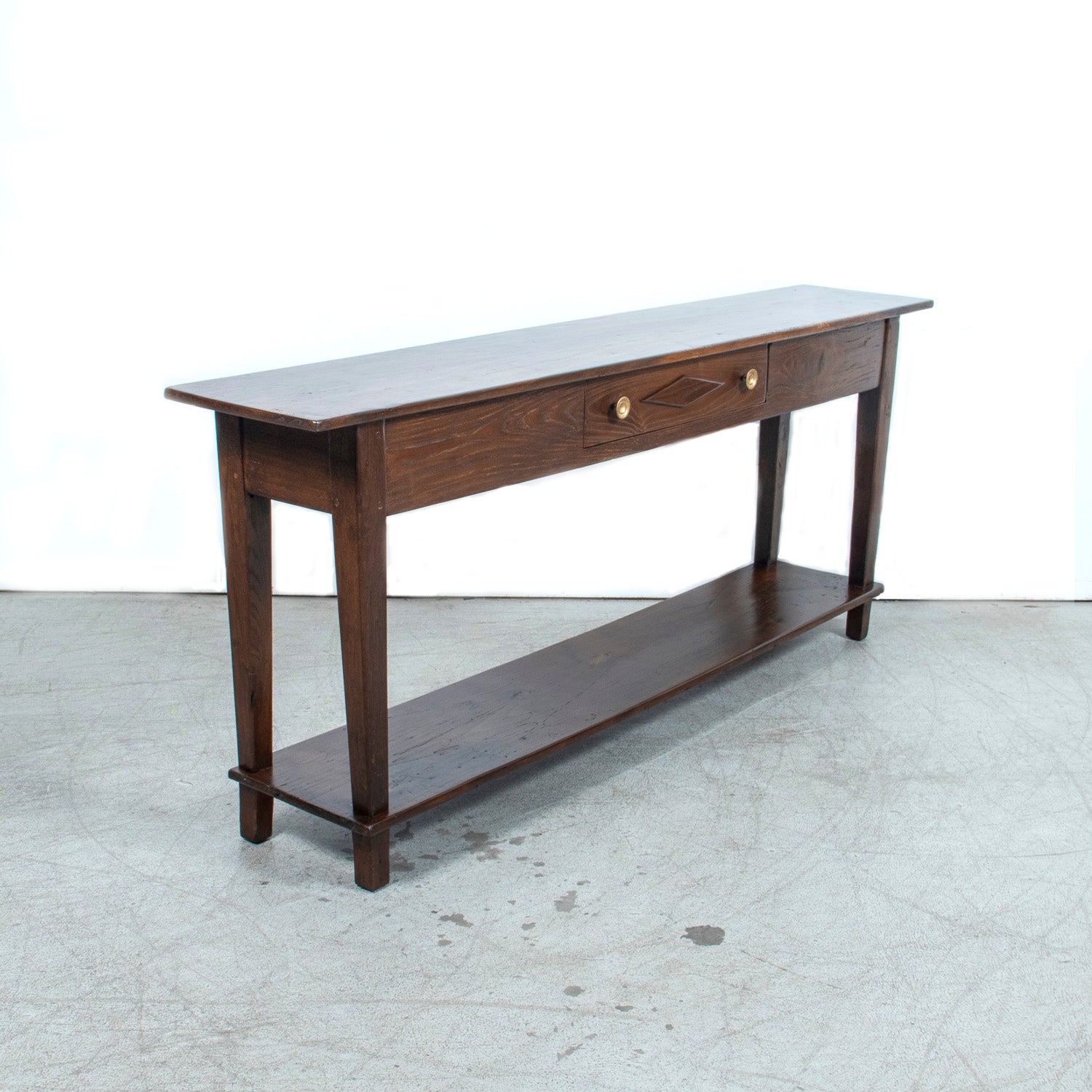 Early 19th Century French Directoire Oak Console Table or Sofa Table
