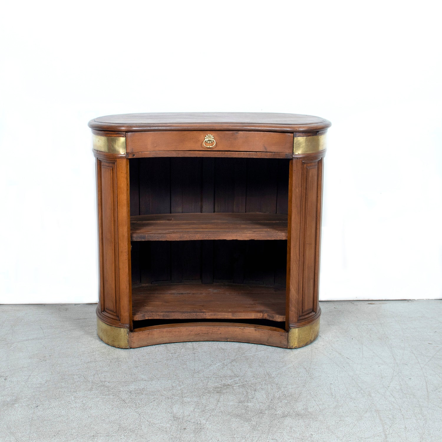 Early 20th Century French Walnut Restaurant Hostess Counter, Paris