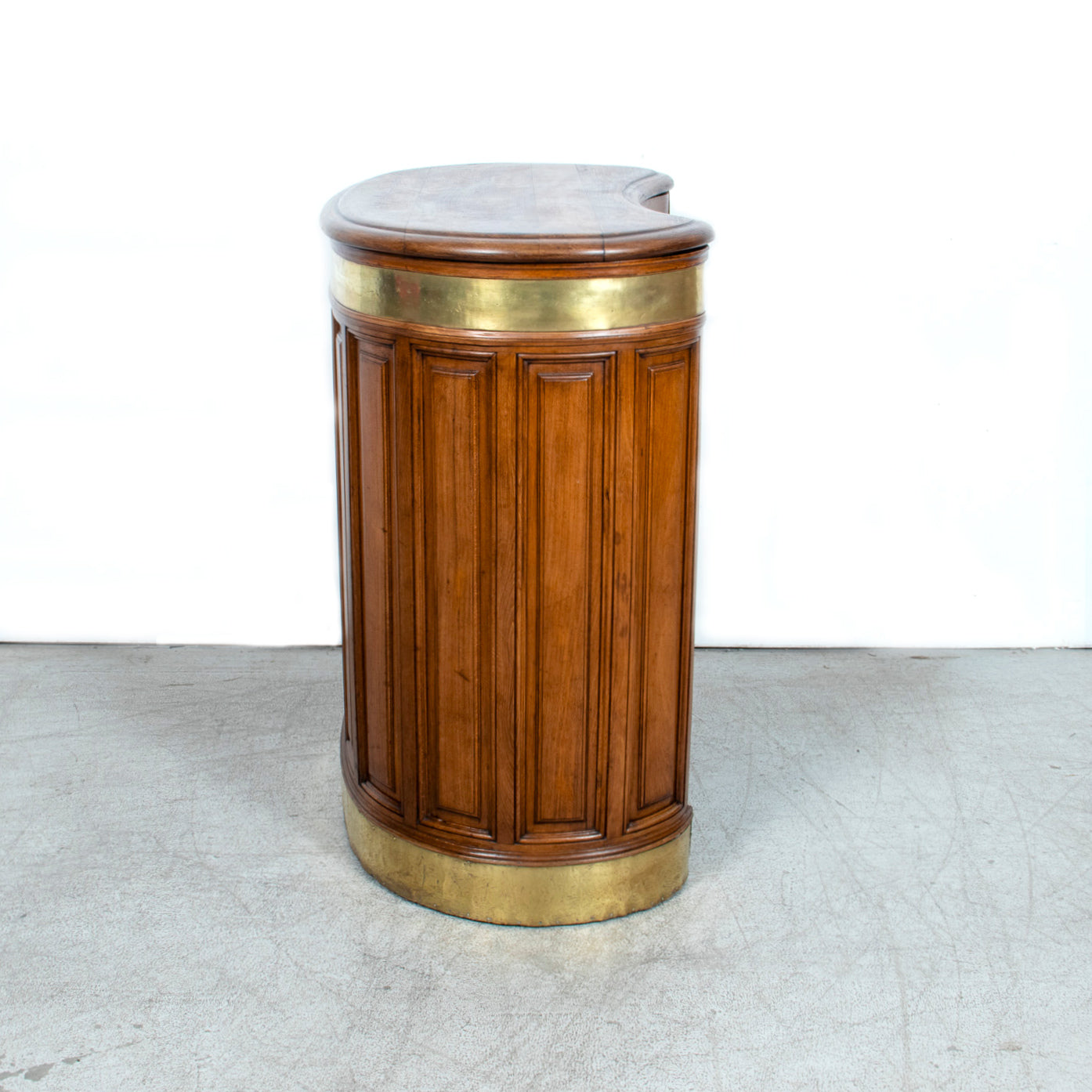 Early 20th Century French Walnut Restaurant Hostess Counter, Paris