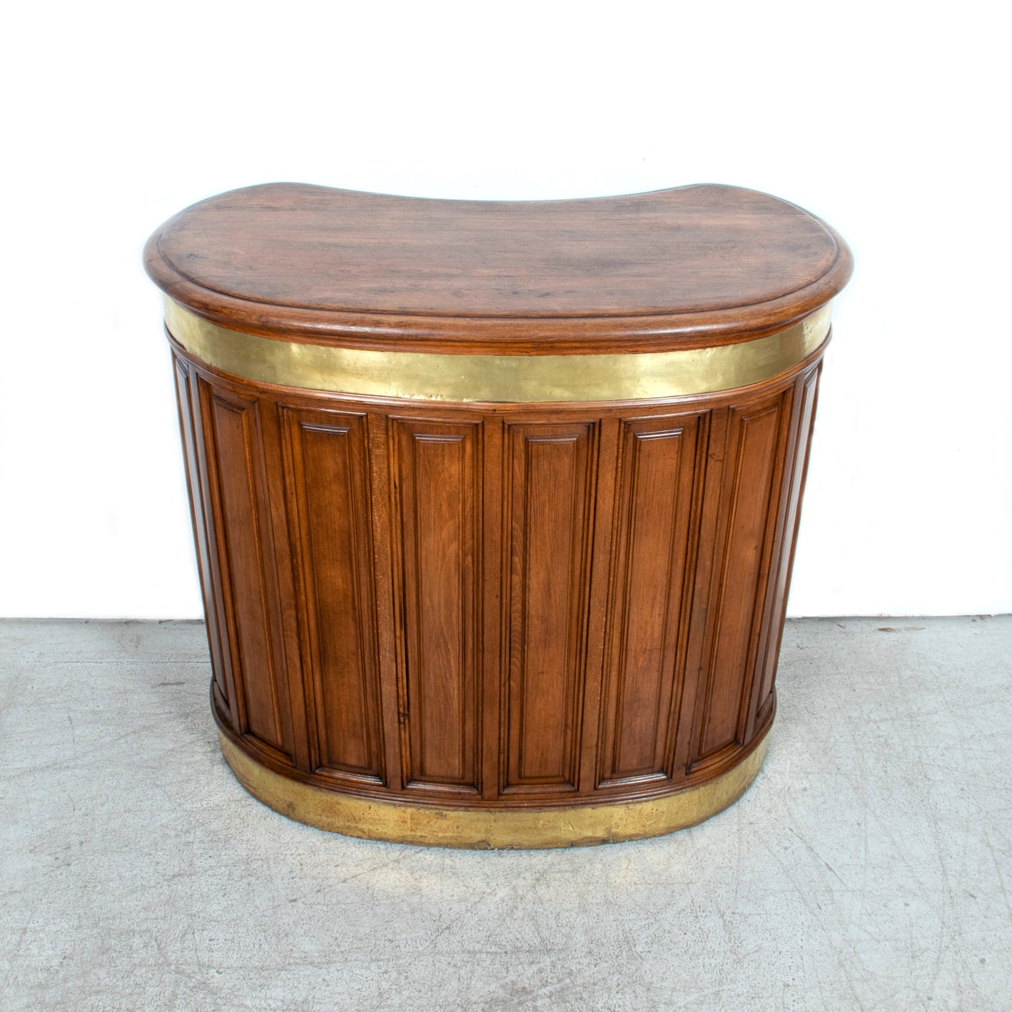 Early 20th Century French Walnut Restaurant Hostess Counter, Paris