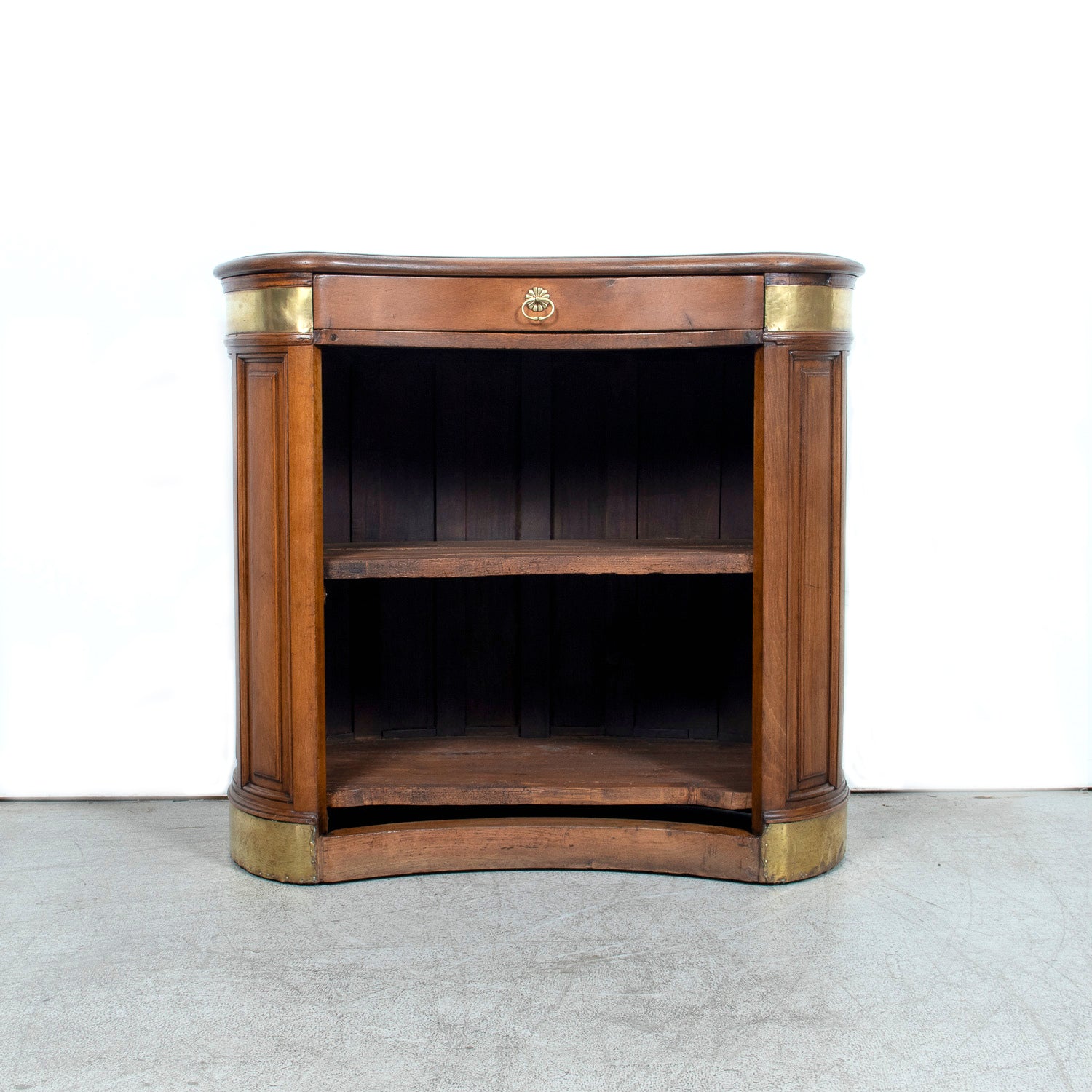 Early 20th Century French Walnut Restaurant Hostess Counter, Paris