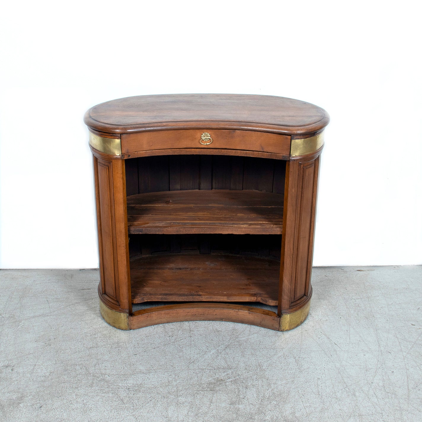 Early 20th Century French Walnut Restaurant Hostess Counter, Paris