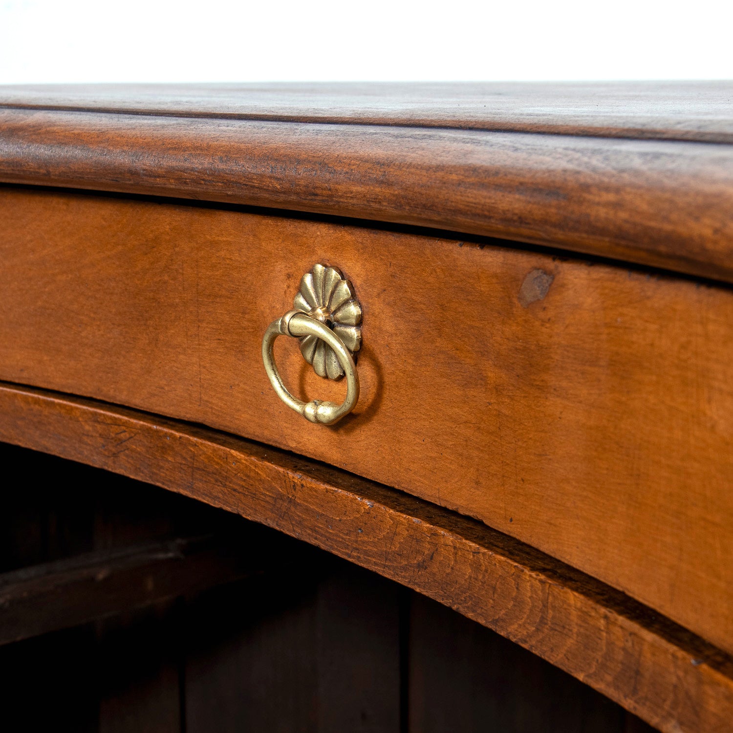 Early 20th Century French Walnut Restaurant Hostess Counter, Paris