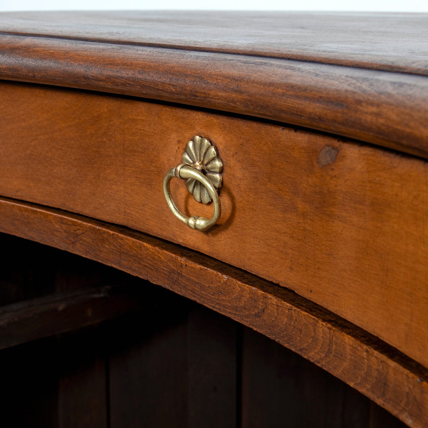 Early 20th Century French Walnut Restaurant Hostess Counter, Paris