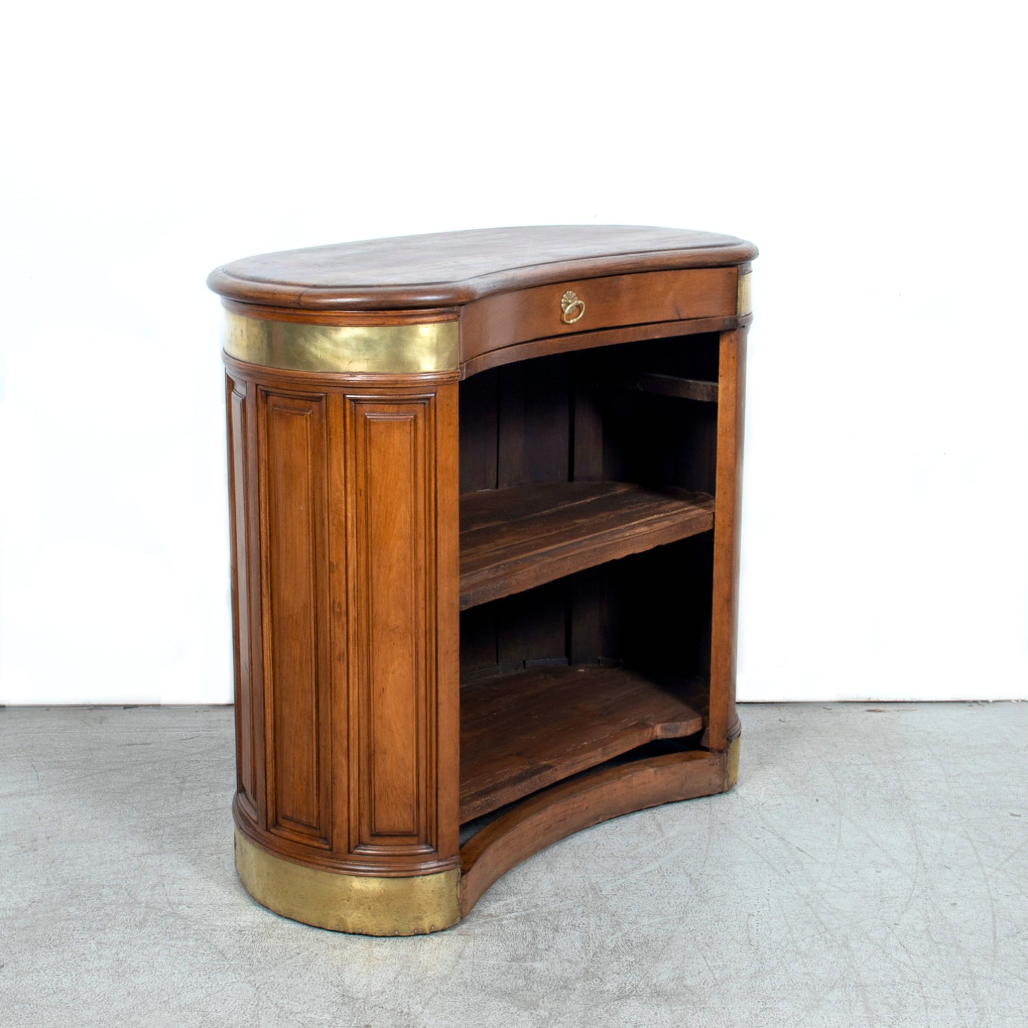 Early 20th Century French Walnut Restaurant Hostess Counter, Paris