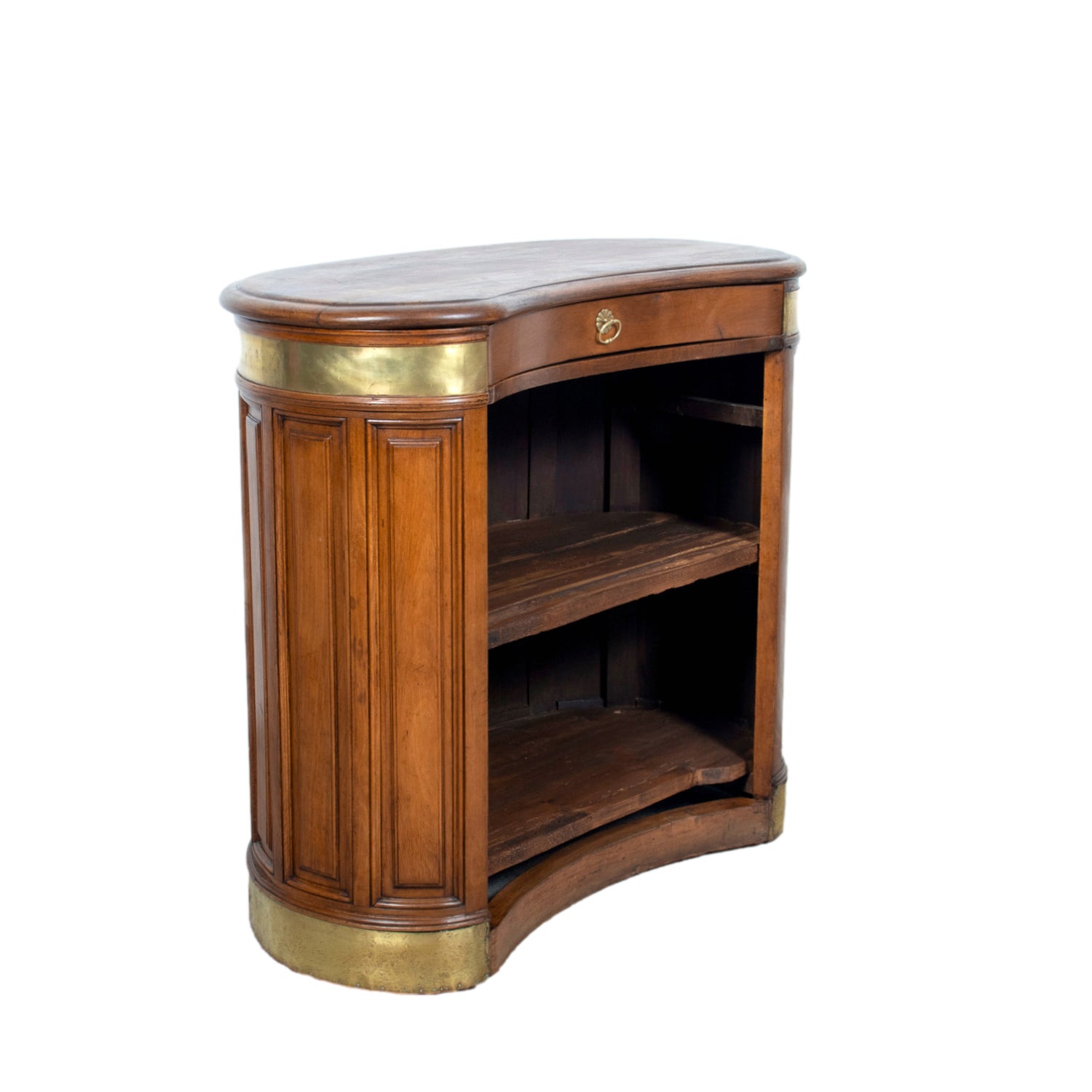 Early 20th Century French Walnut Restaurant Hostess Counter, Paris
