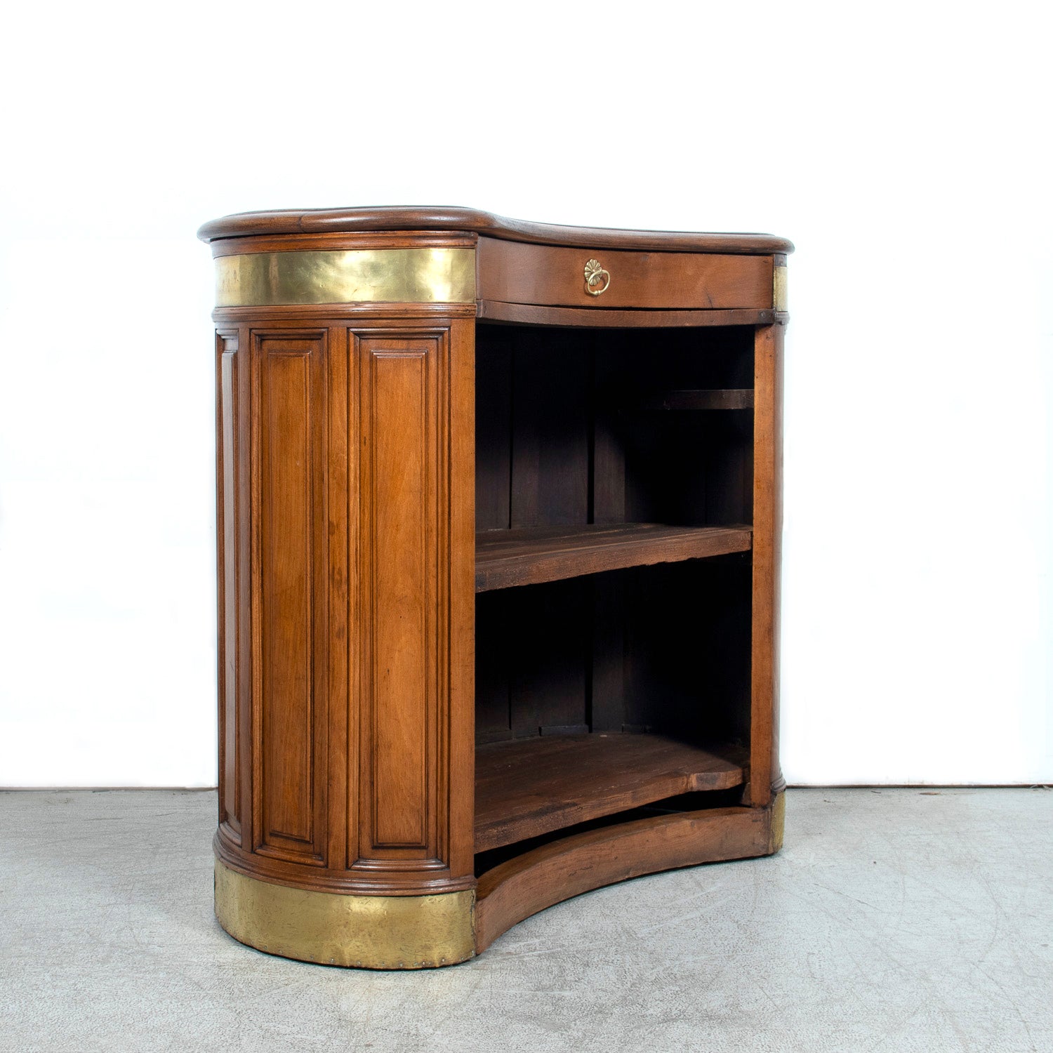 Early 20th Century French Walnut Restaurant Hostess Counter, Paris