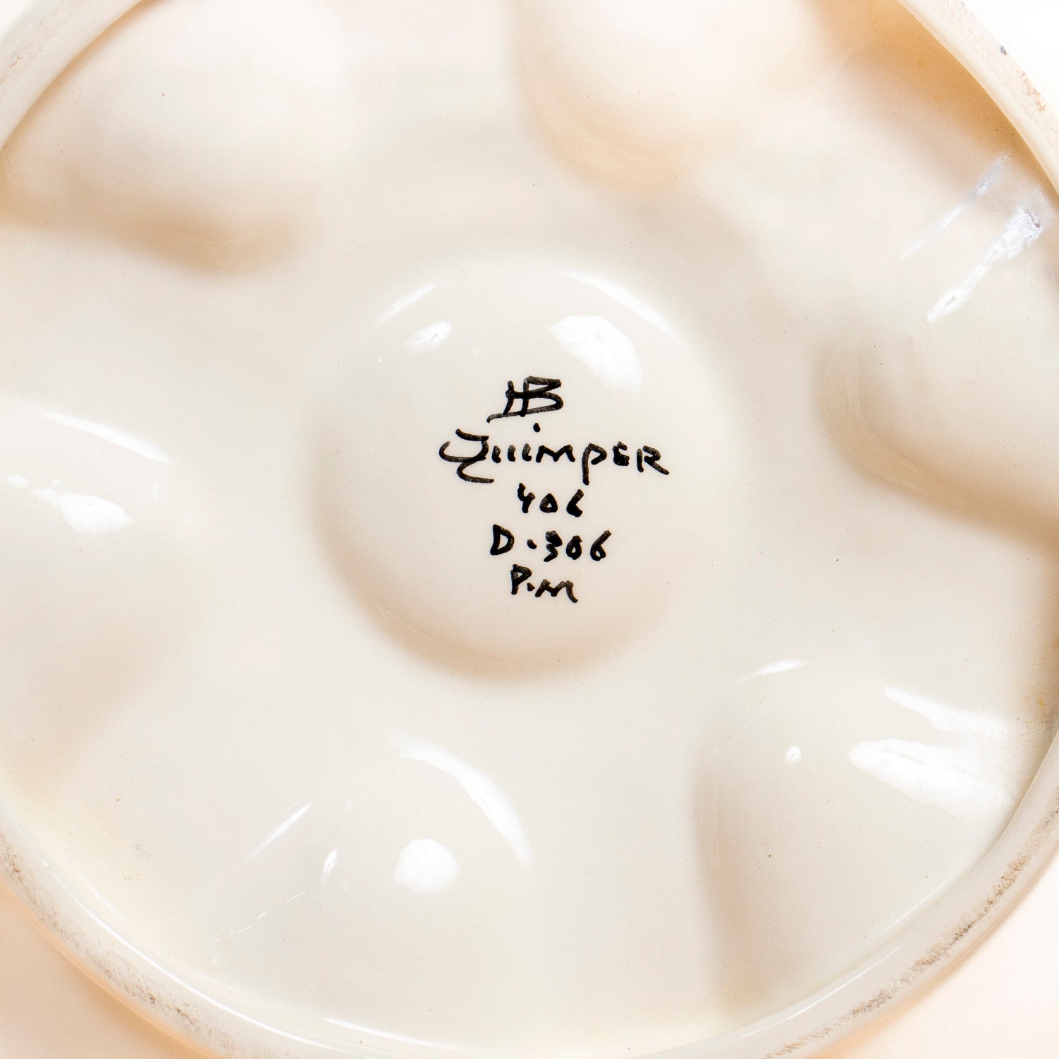 Vintage Black and Yellow HB Quimper Faïence Oyster Plates, Sold Individually