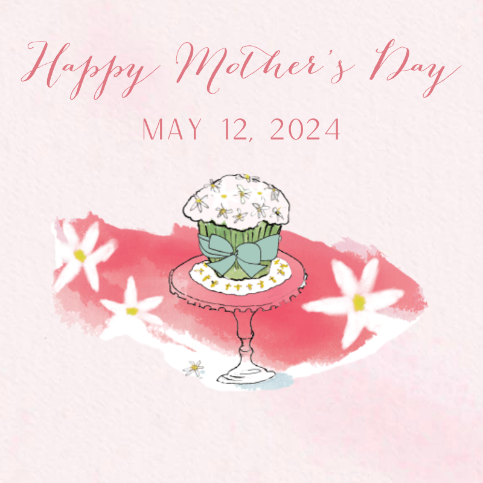 Mother's Day Cupcake illustration