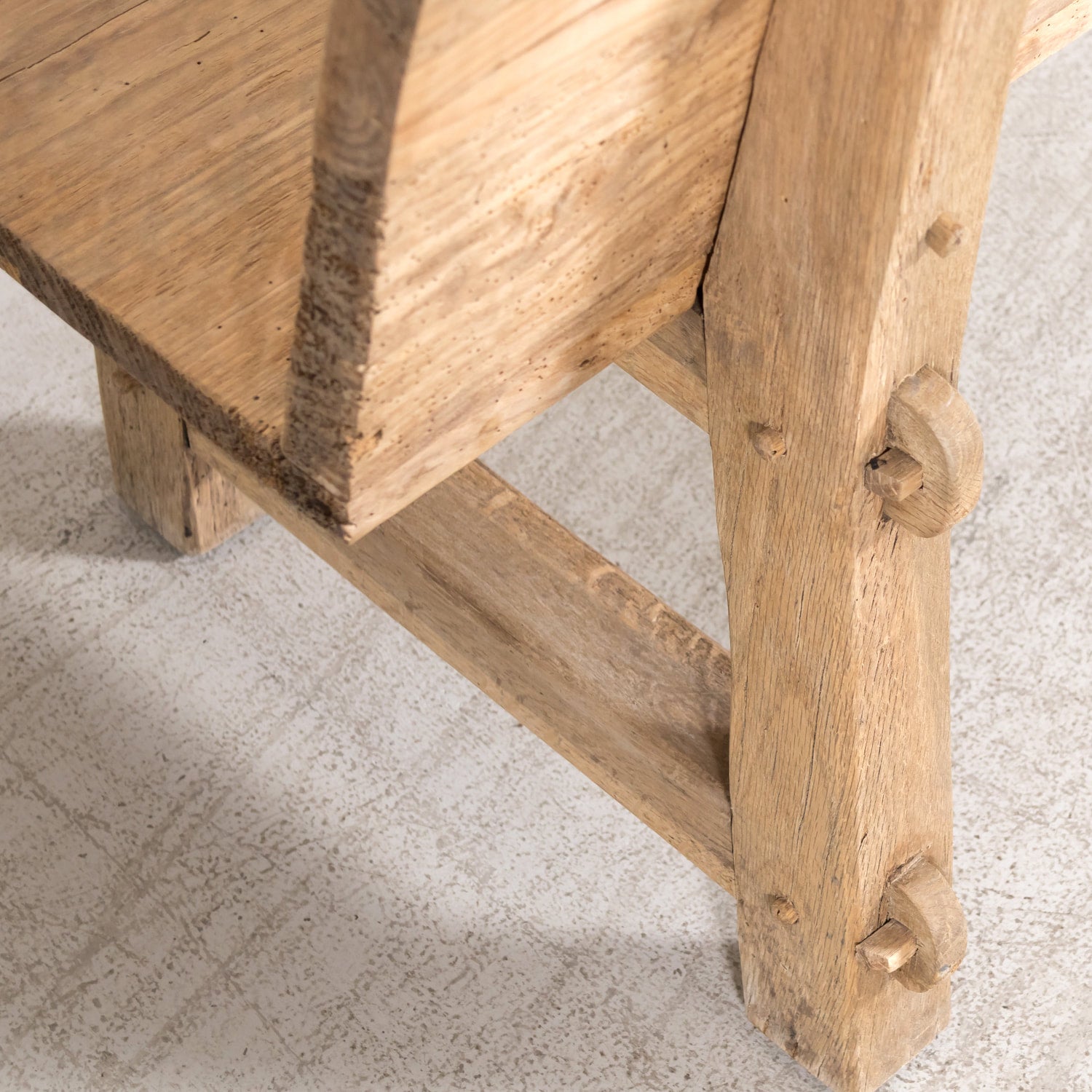 Early 19th Century Primitive Spanish Catalan Pine Bench