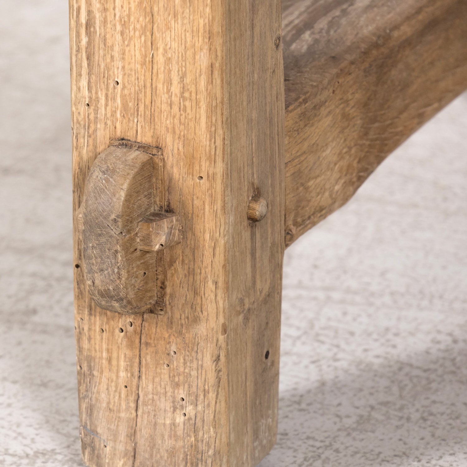 Early 19th Century Primitive Spanish Catalan Pine Bench