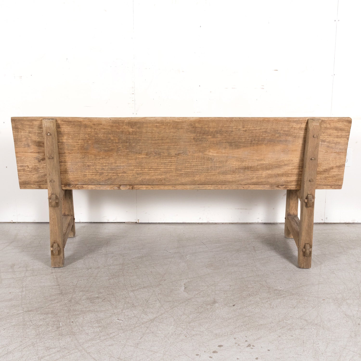 Early 19th Century Primitive Spanish Catalan Pine Bench