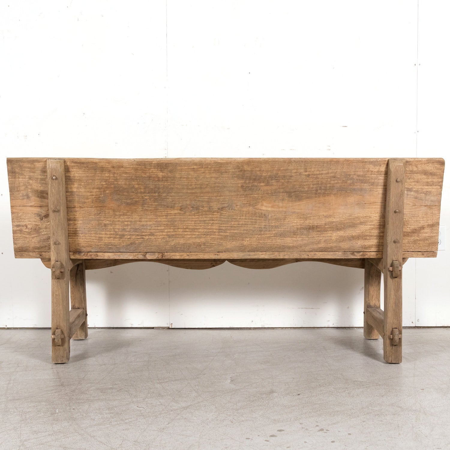 Early 19th Century Primitive Spanish Catalan Pine Bench