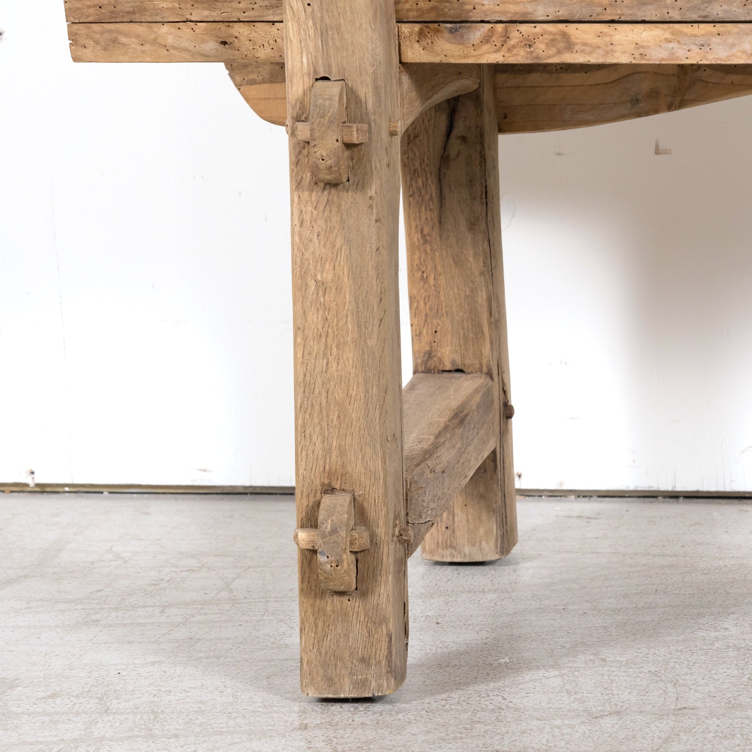 Early 19th Century Primitive Spanish Catalan Pine Bench