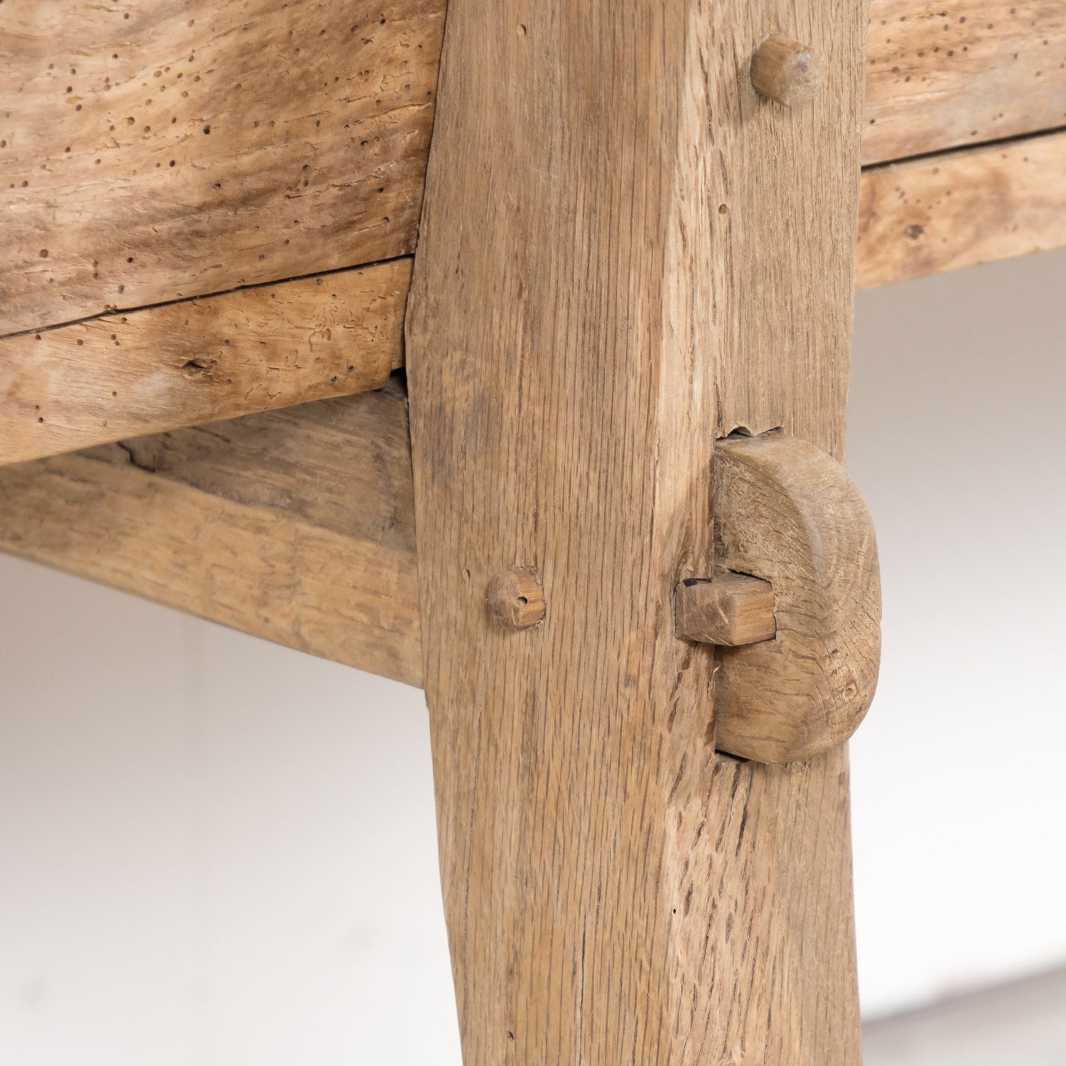 Early 19th Century Primitive Spanish Catalan Pine Bench